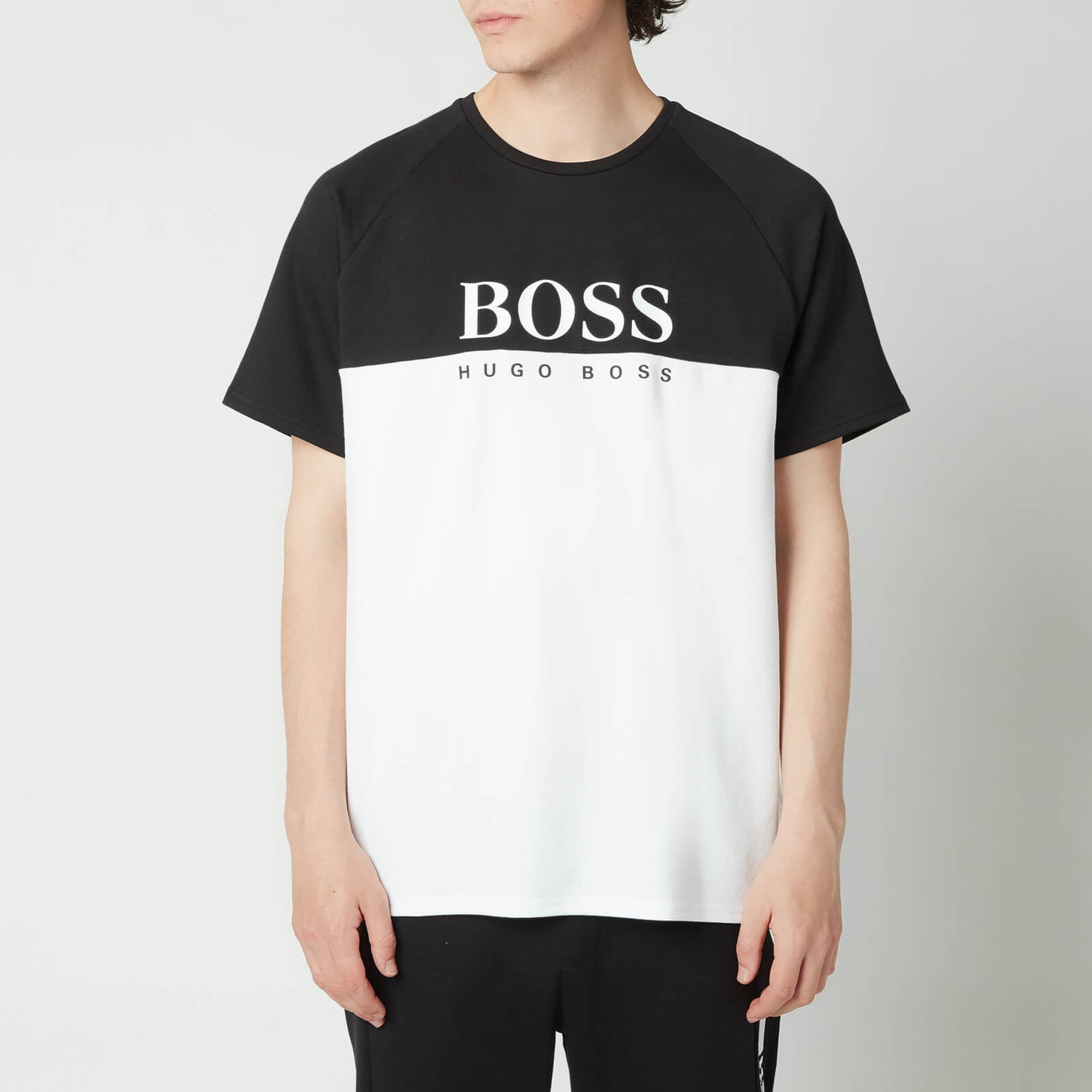 BOSS Bodywear Men's Jacquard T-Shirt - Black