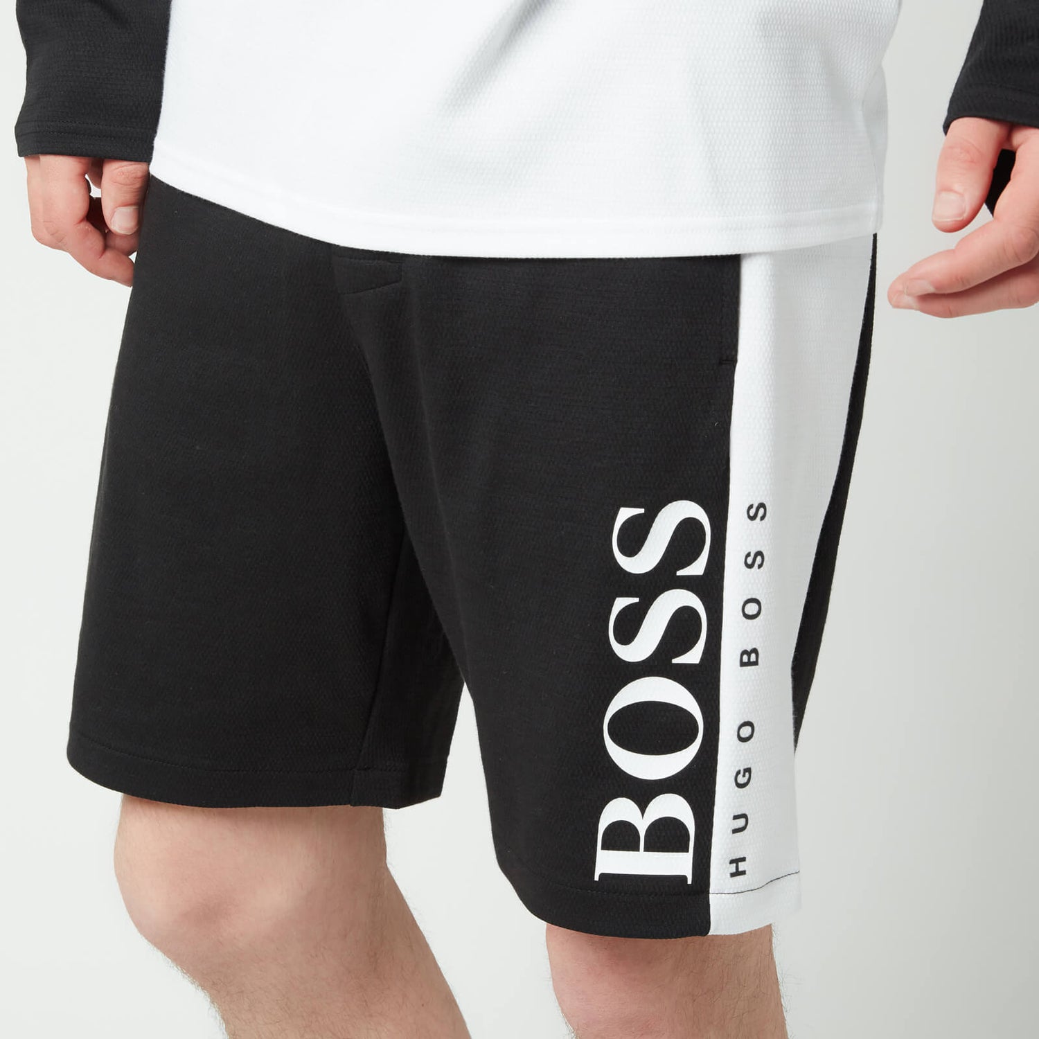 BOSS Bodywear Men's Jacquard Shorts - Black