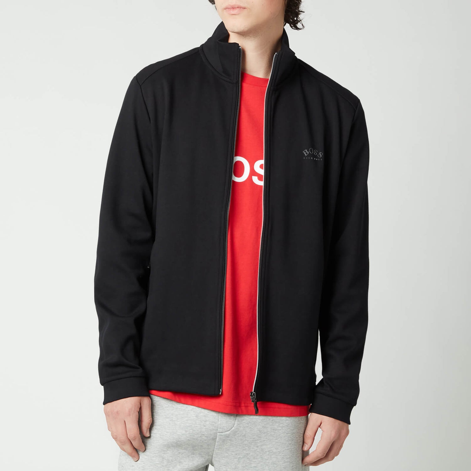 BOSS Athleisure Men's Skaz Zip Through Sweatshirt - Black