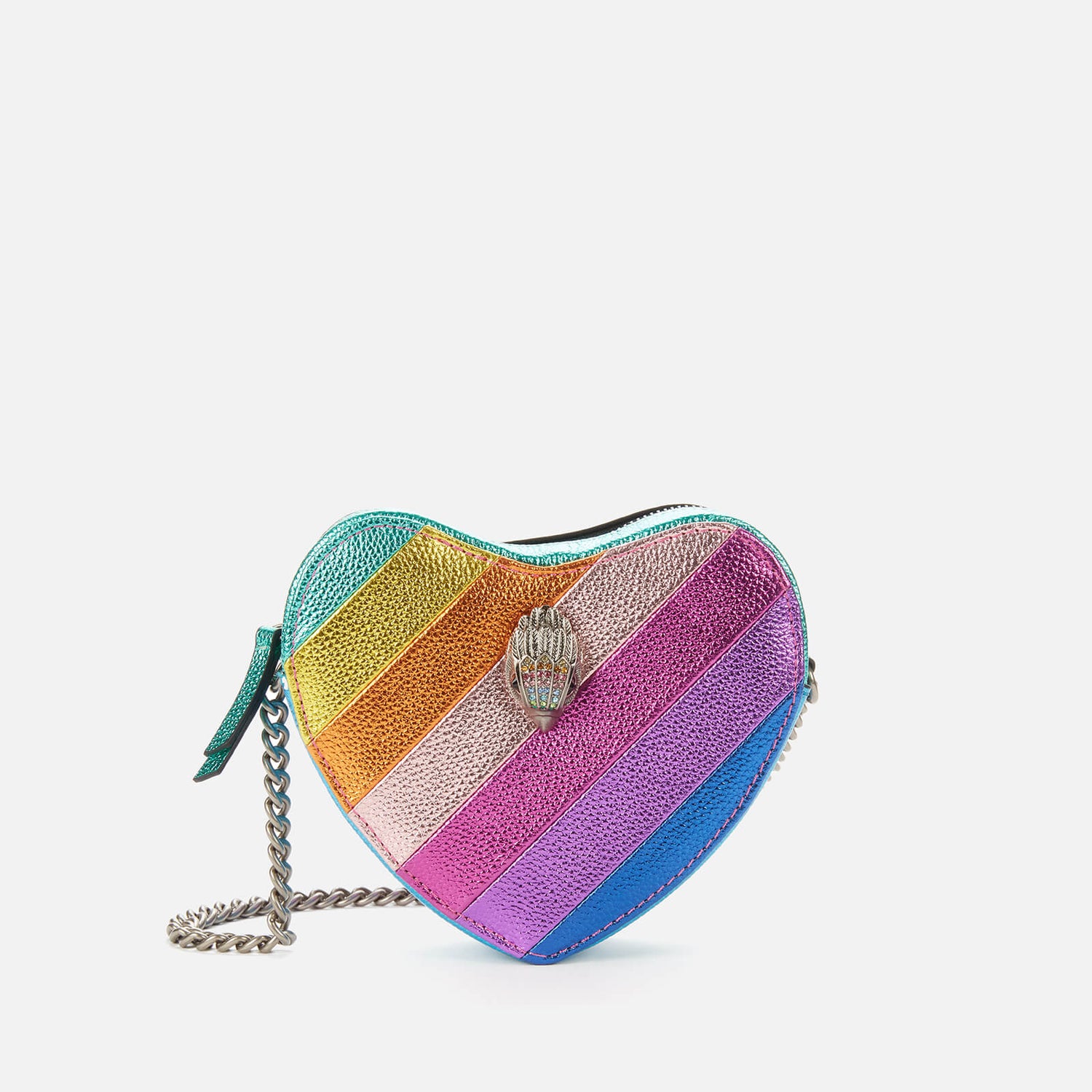 Kurt Geiger London Women's Kensington Metallic Heart Cross Body Bag - Multi