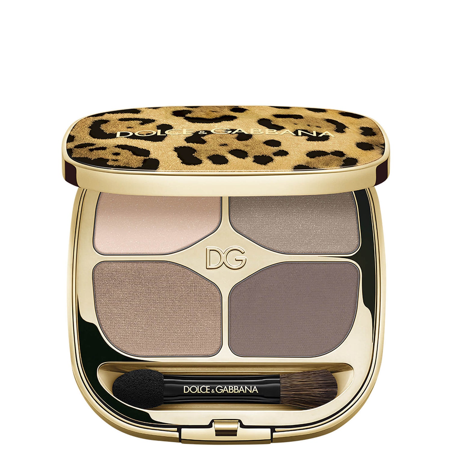 Dolce&Gabbana Felineyes Intense Eyeshadow Quad - Smoky Taupe 3 4