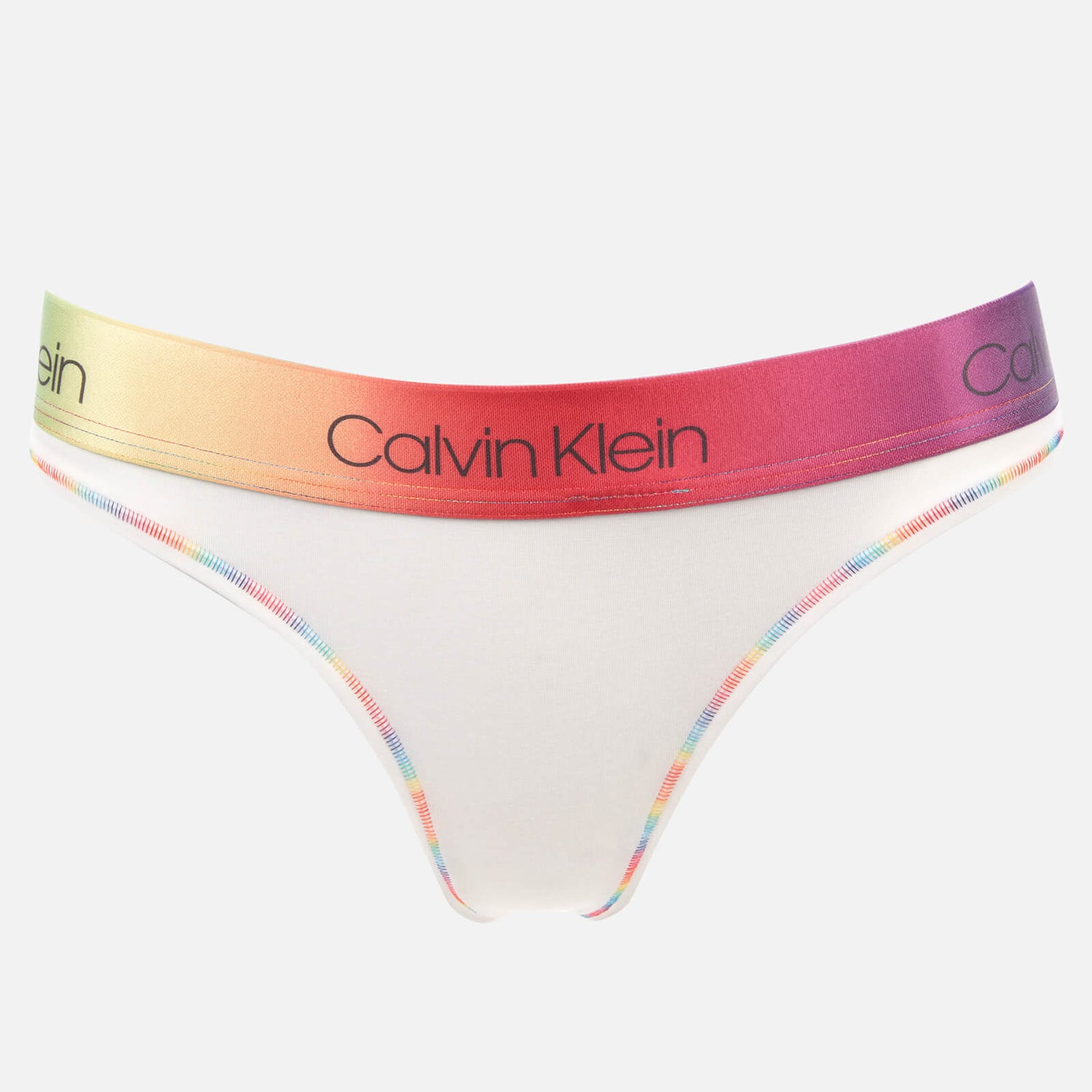 Calvin Klein Women's Pride Thong - White