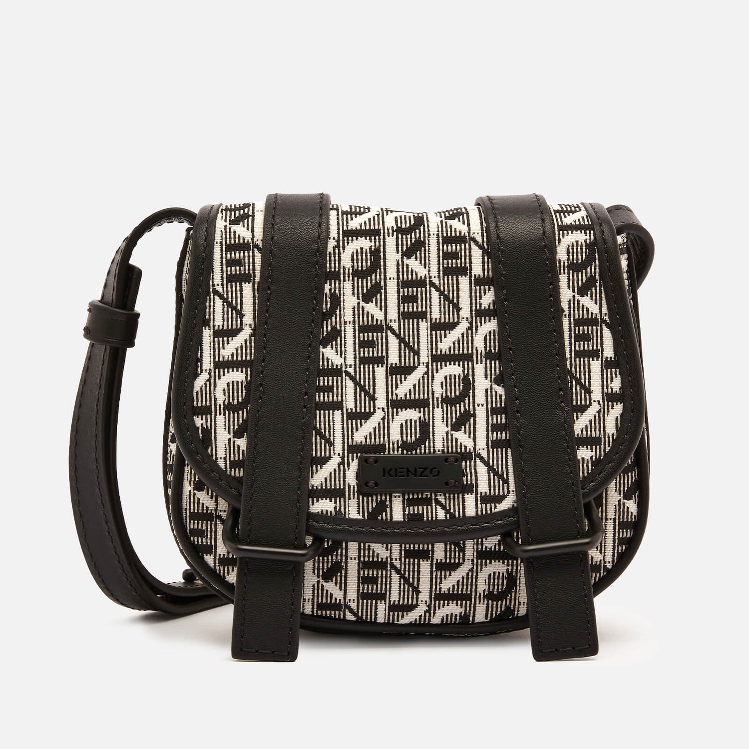 KENZO Women's Monogram Jacquard Mini Messenger Bag - Misty Grey