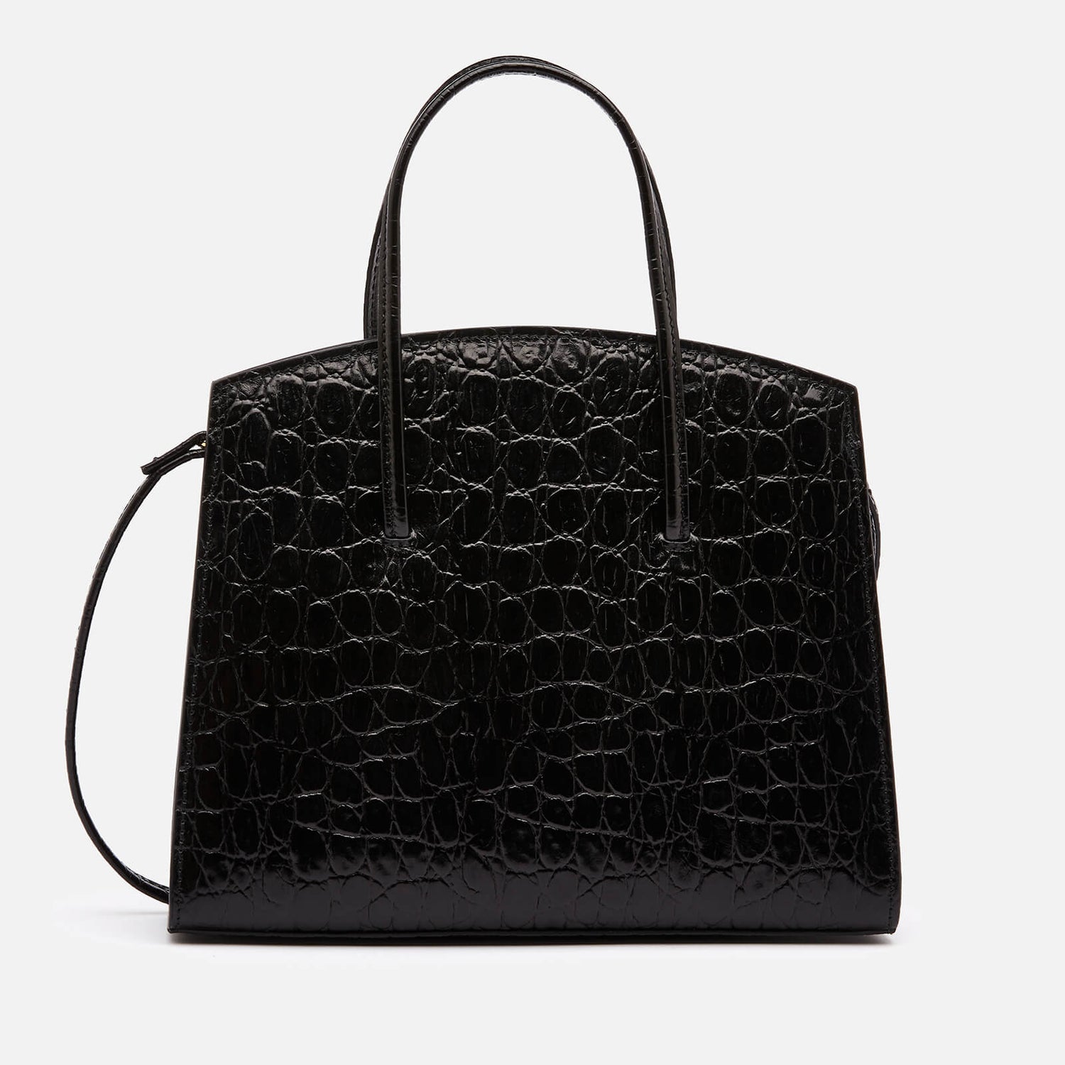 Little Liffner Women's Minimal Croc Mini Tote Bag - Black