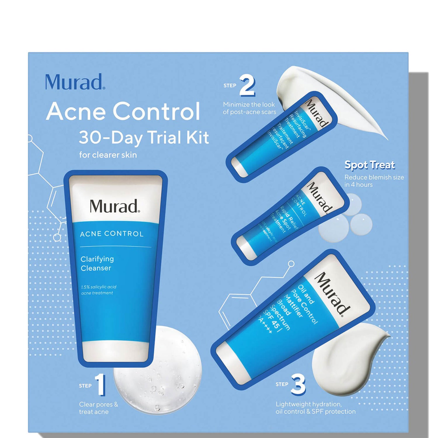Murad Acne Control 30Day Trial Kit 3.22 fl. oz. - $53 Value