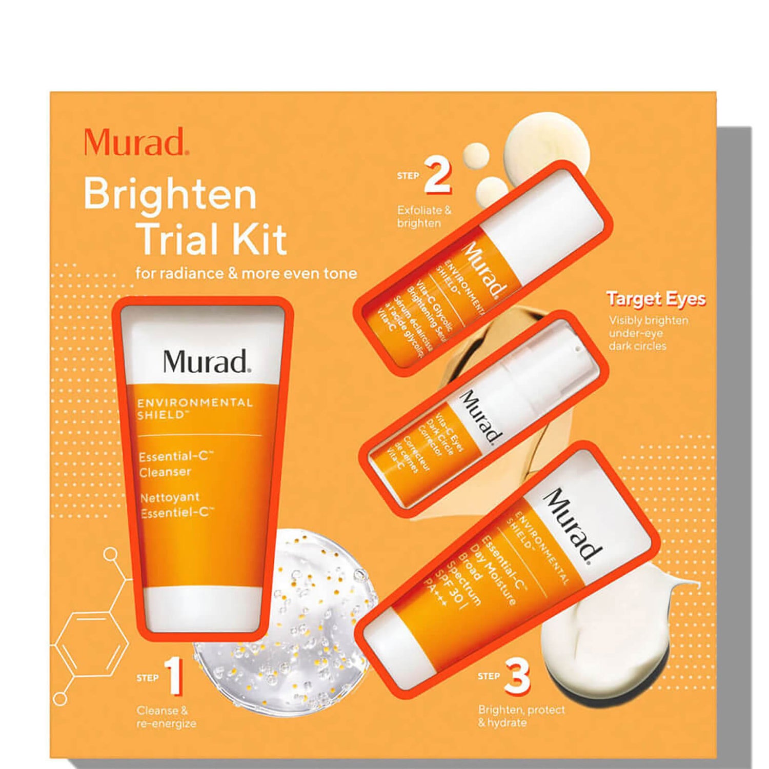 Murad Brighten Trial Kit (4 piece - $90 Value)
