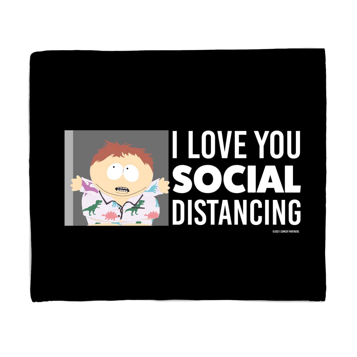 South Park I Love You Social Distancing Fleece Blanket