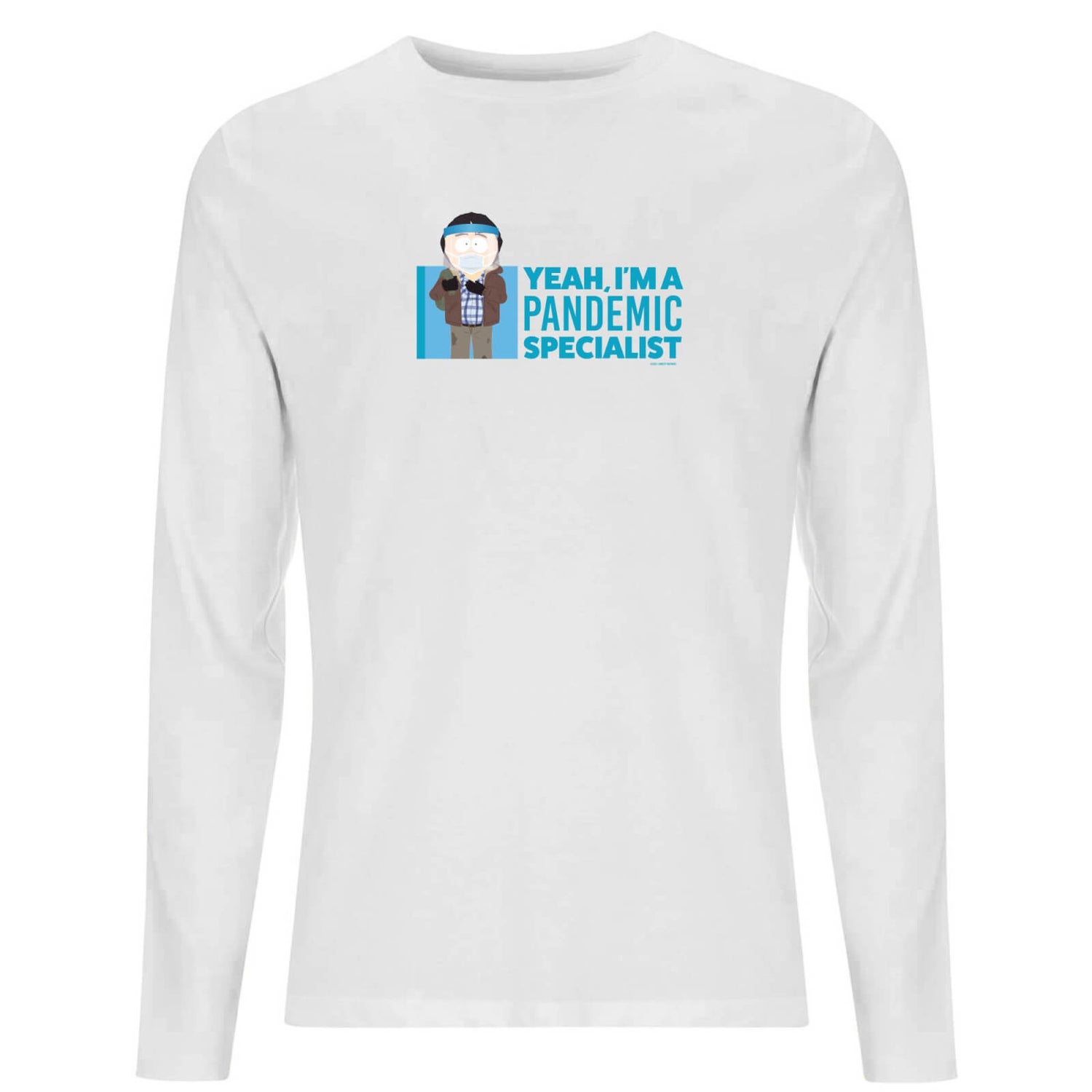 South Park Randy Pandemic Specialist Long Sleeve Unisex Long Sleeve T-Shirt - White