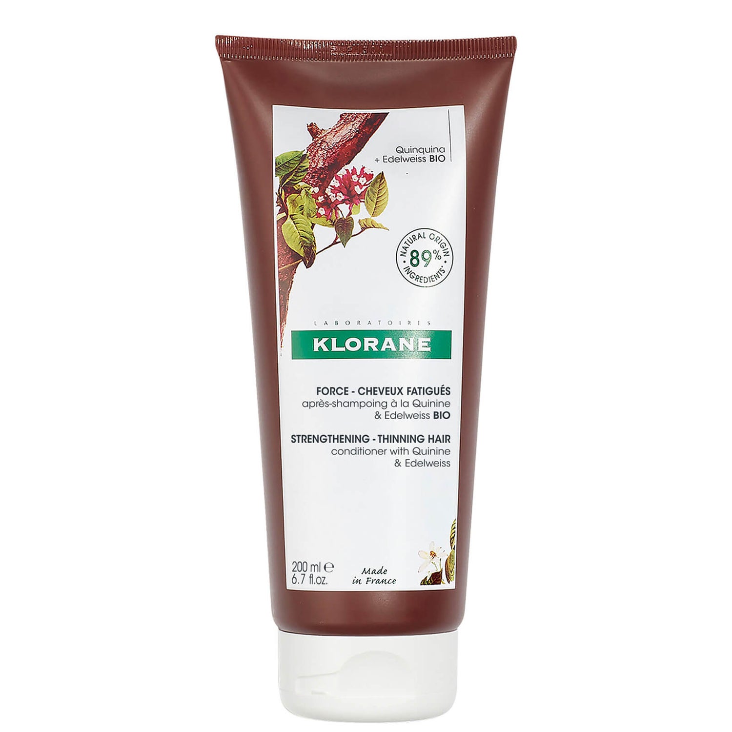 KLORANE Balsamo Strengthening with Quinine and Organic Edelweiss for Thinning Hair 200ml