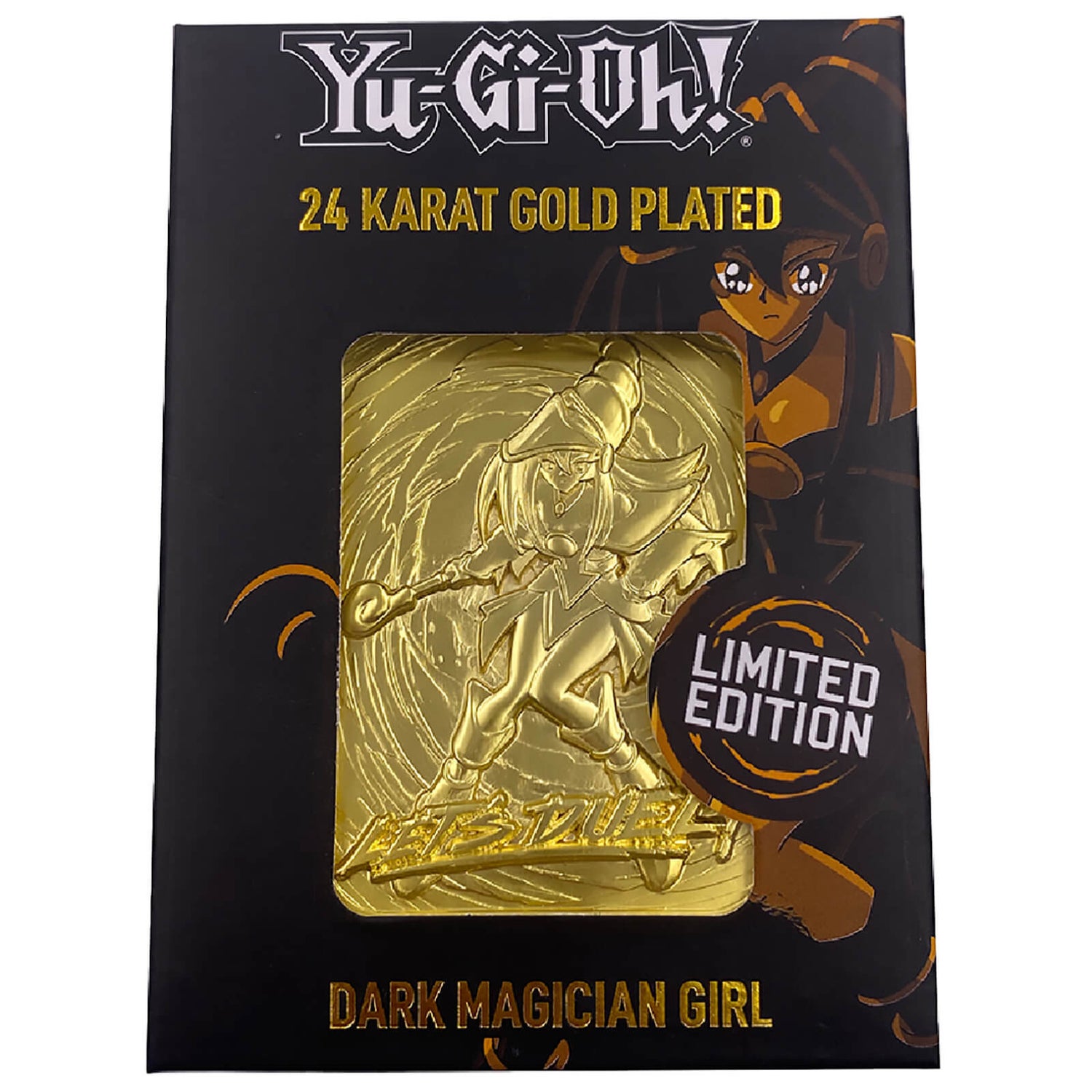 24K Gold Plated Yu-Gi-Oh! Dark Magician Girl Card Merchandise