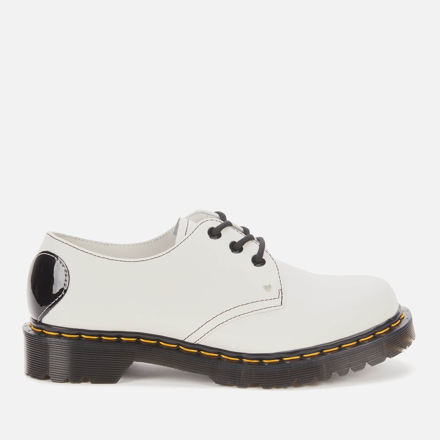 Dr. Martens Women's 1461 Hearts Smooth Leather 3-Eye Shoes - White
