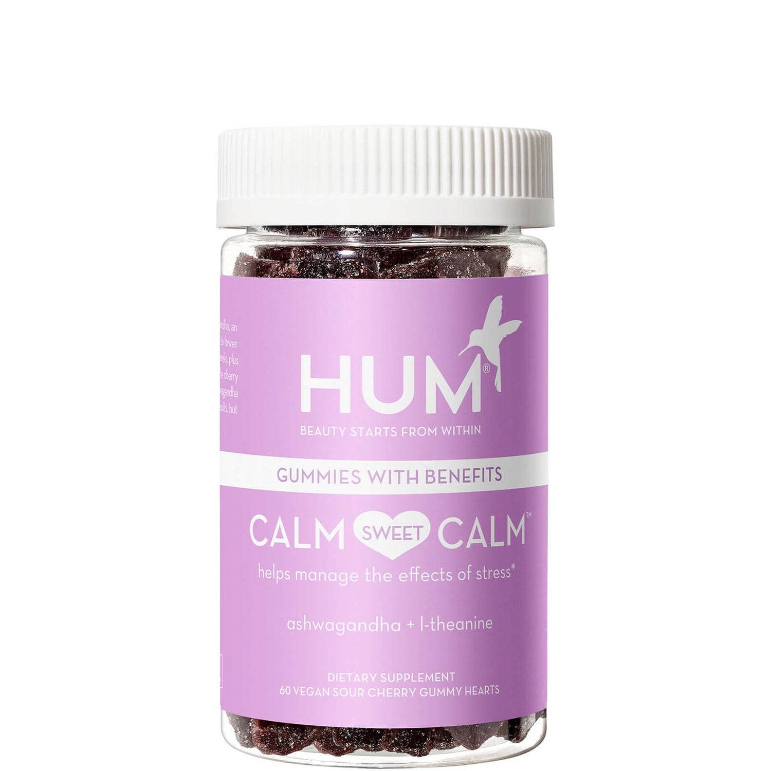 HUM Nutrition Calm Sweet Calm Stress Management Vegan Gummies 60 piece