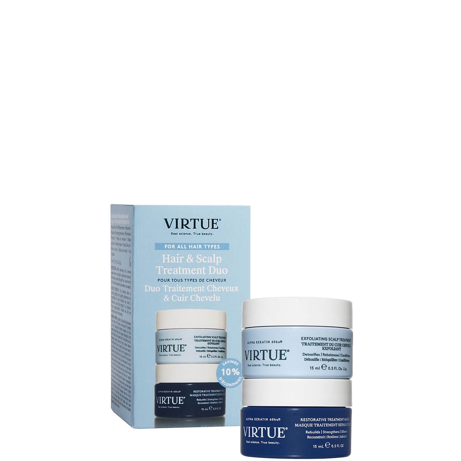 VIRTUE Hair and Scalp Reset Duo (Worth $28.00)