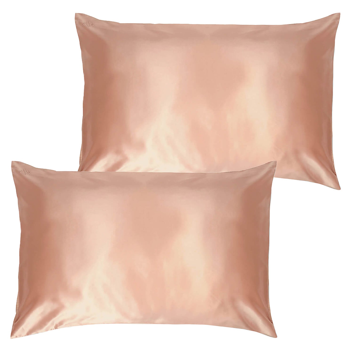 gold silk pillowcase