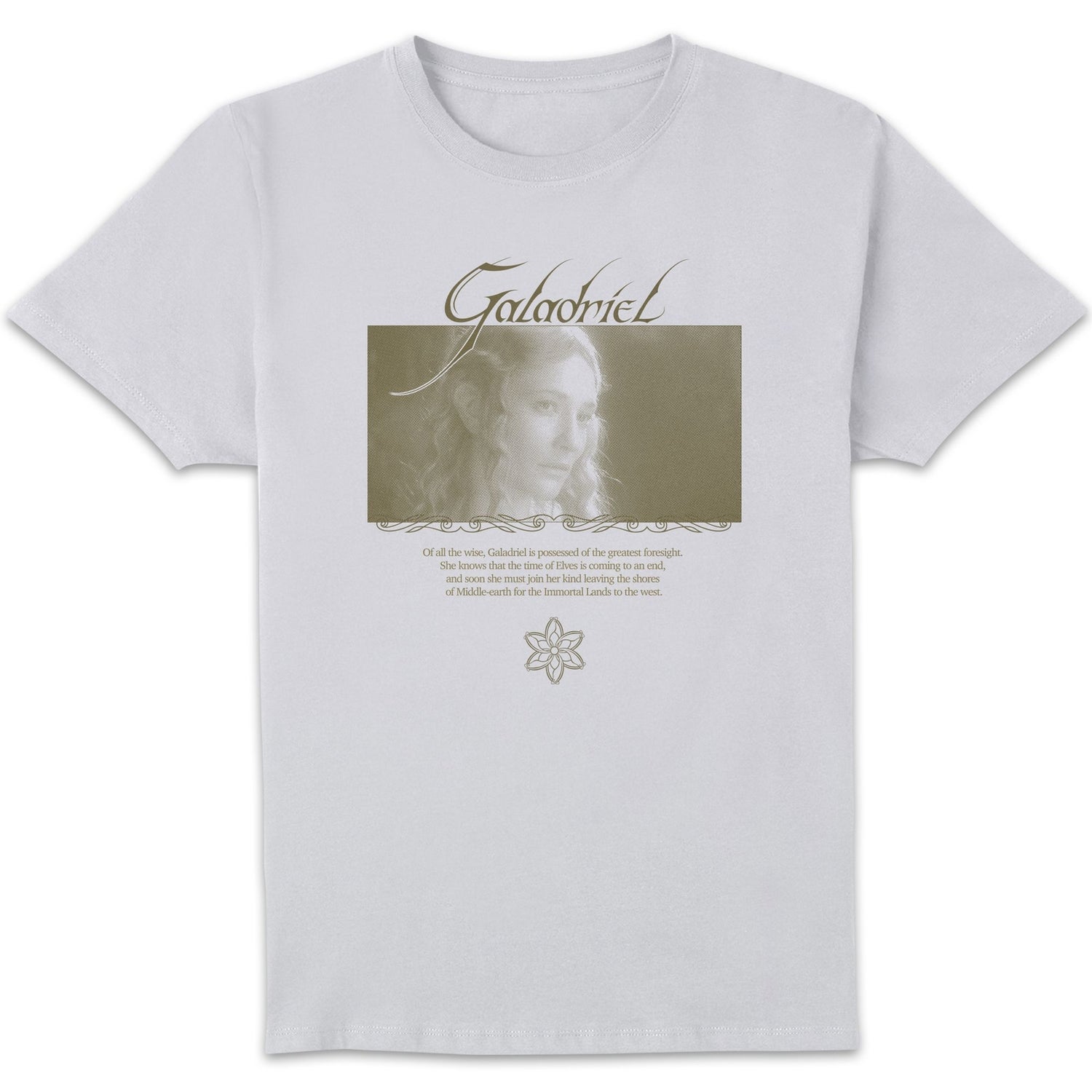 Lord Of The Rings Galadriel Lady Of The Galadhrim Men's T-Shirt - White