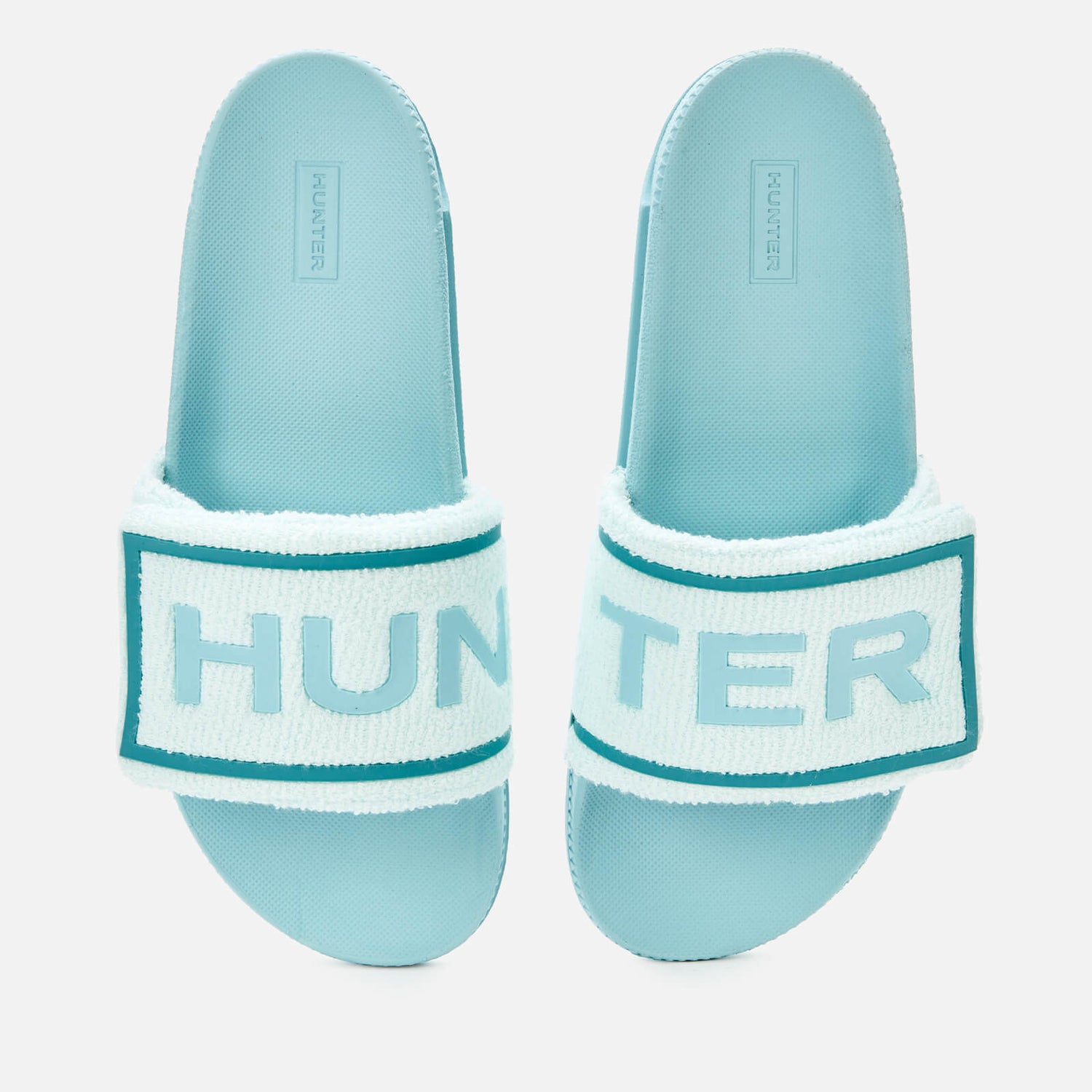 Hunter Women's Original Terry Towelling Logo Slide Sandals - Spearmint
