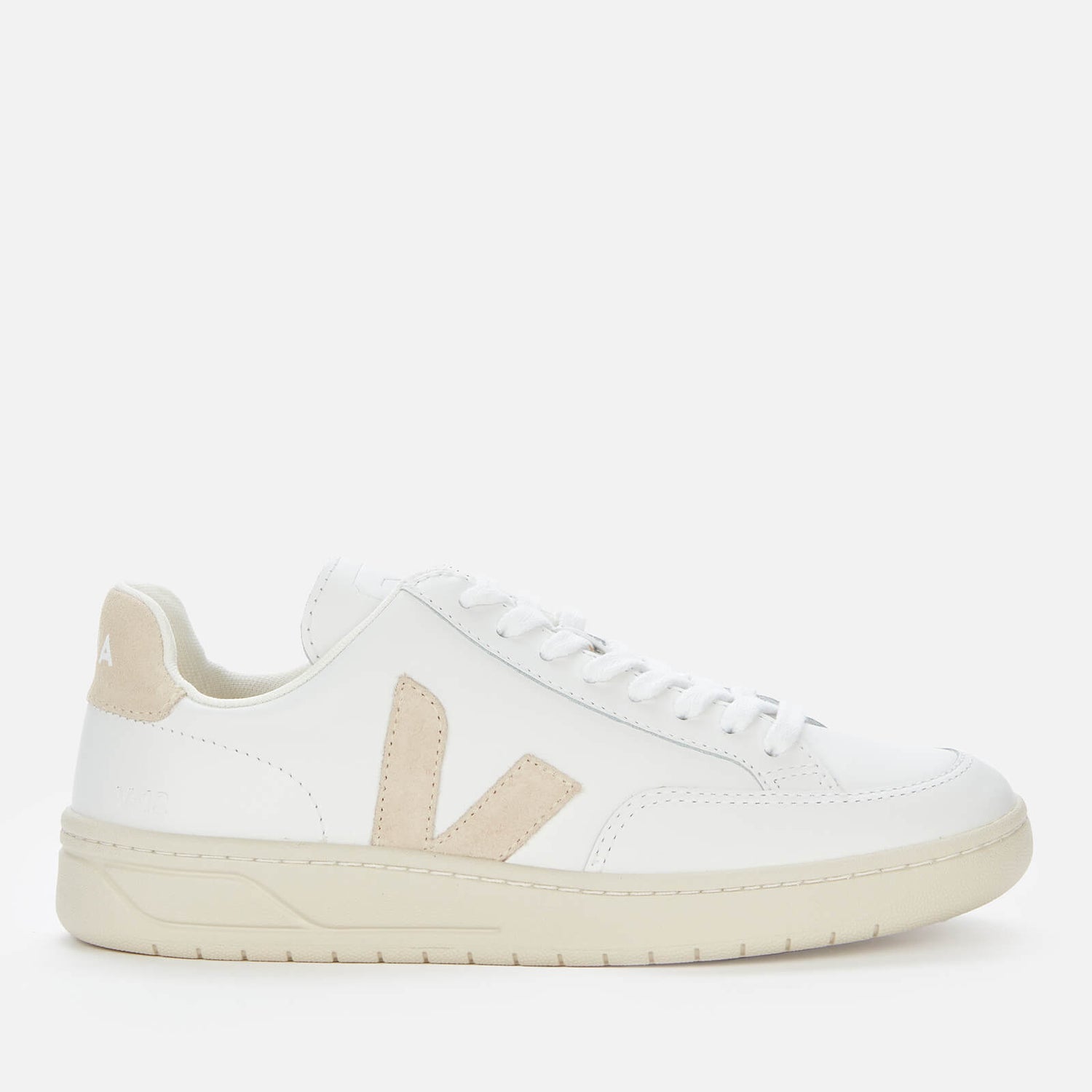 Veja Women's V-12 Leather Trainers - Extra White/Sable - UK 2