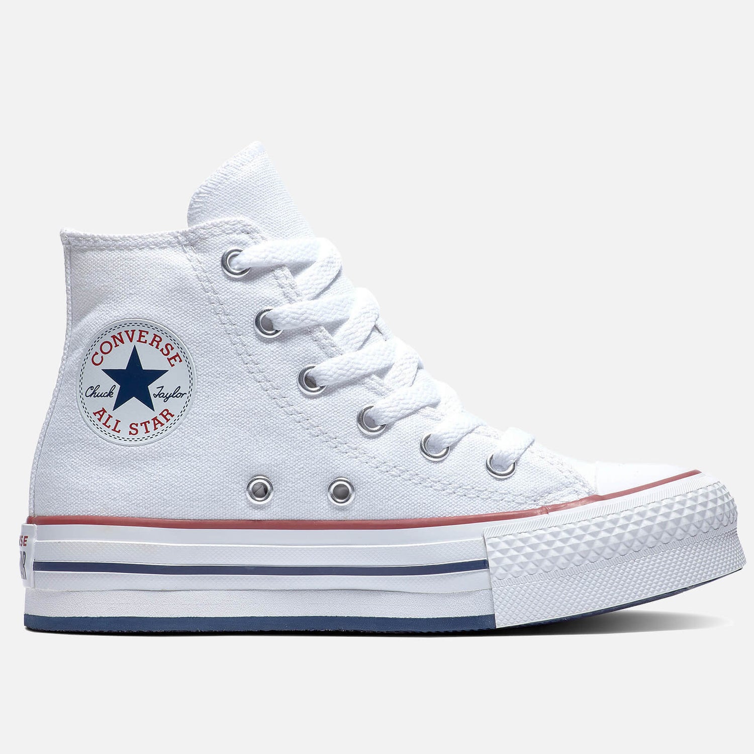 Converse Kids' Chuck Taylor All Star Eva Lift Hi - Top Trainers - White