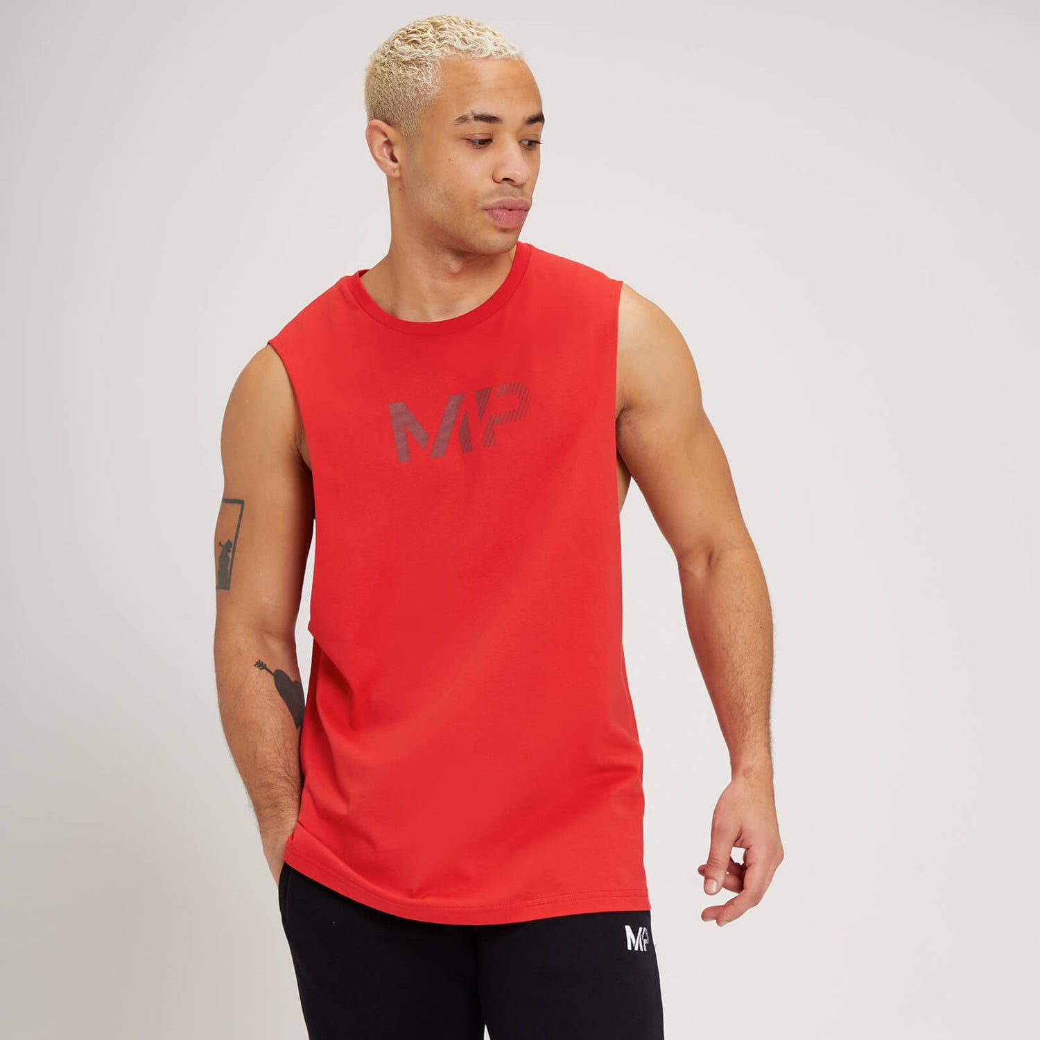MP Men's Fade Graphic Tank Top - muška majica bez rukava - crvena - XS