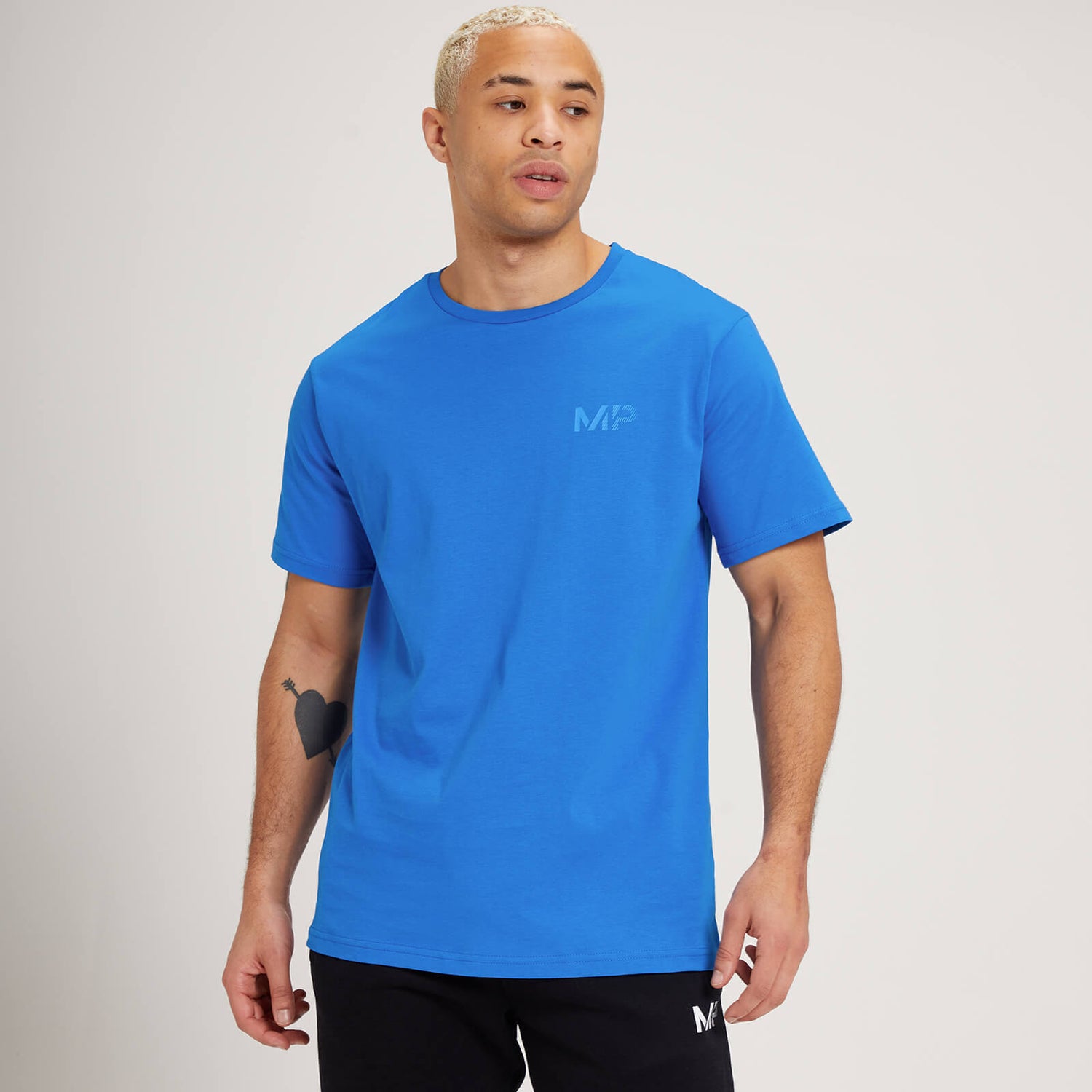 MP メンズ フェード グラフィック ショートスリーブ Tシャツ - トゥルー ブルー - XXS