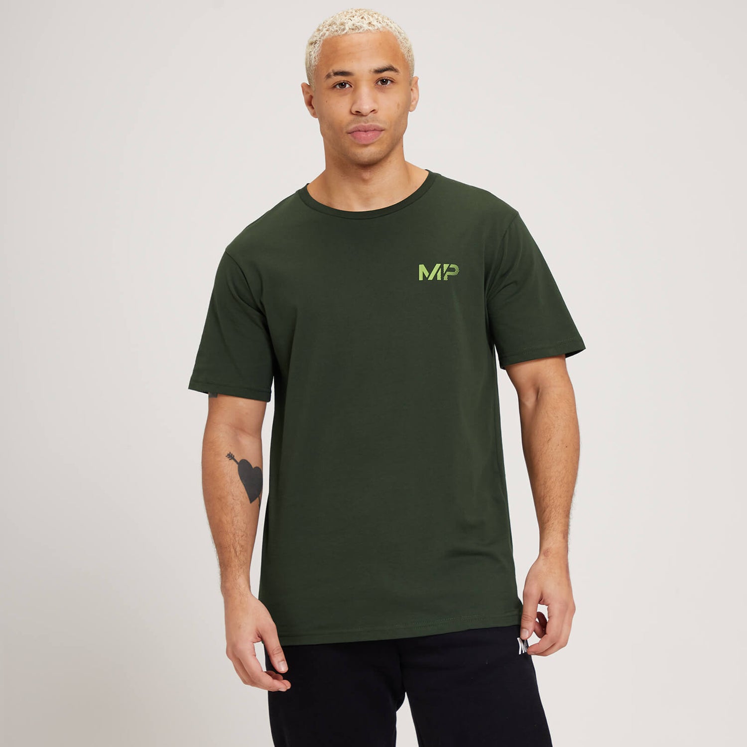 T-shirt à manches courtes MP Fade Graphic pour hommes – Vert foncé - XS