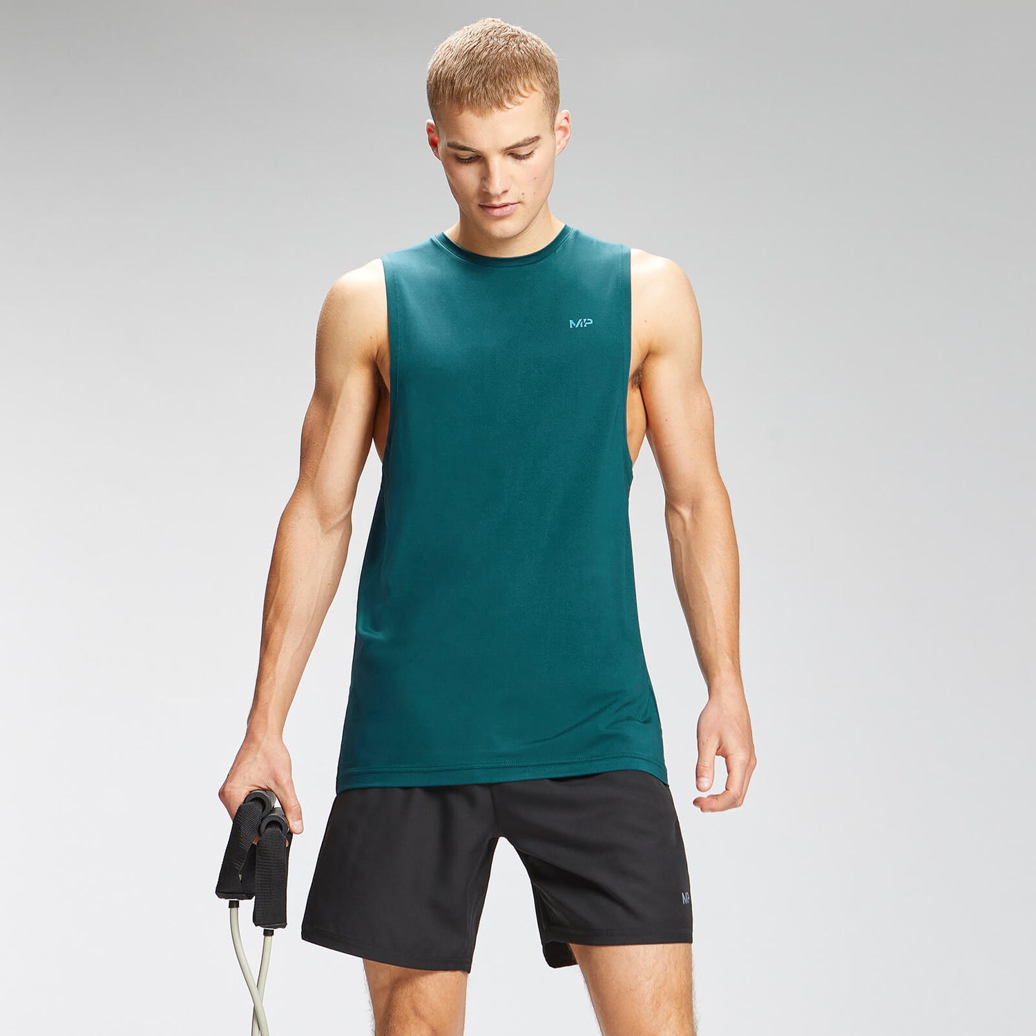 MP Repeat Graphic Training Tank Top til mænd - Deep Teal - XS
