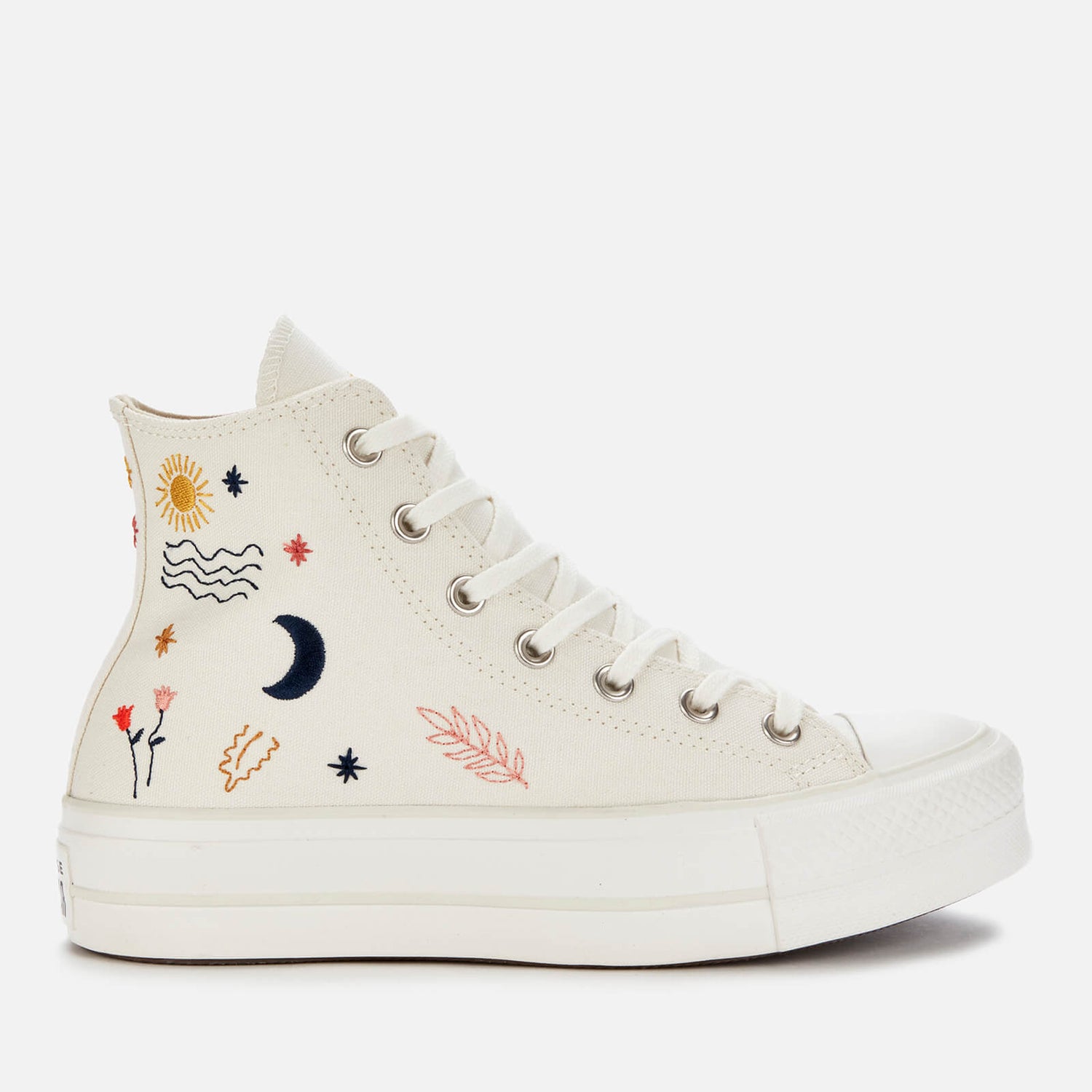 Converse Women's Chuck Taylor All Star It's Ok To Wander Lift Hi-Top Trainers - Egret/Vintage White/Black