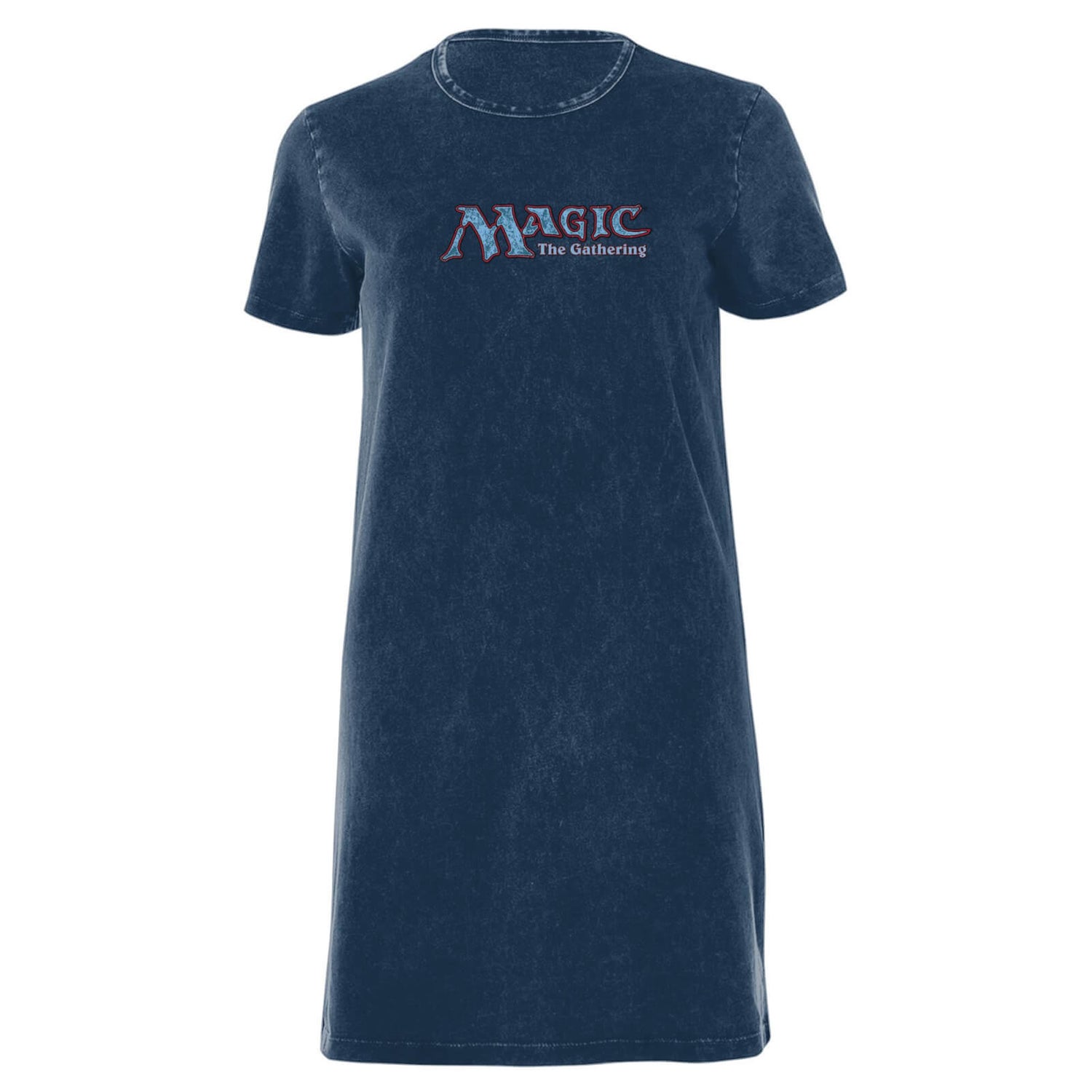 Magic The Gathering Logo Robe T-Shirt Femme - Bleu Marine Délavé