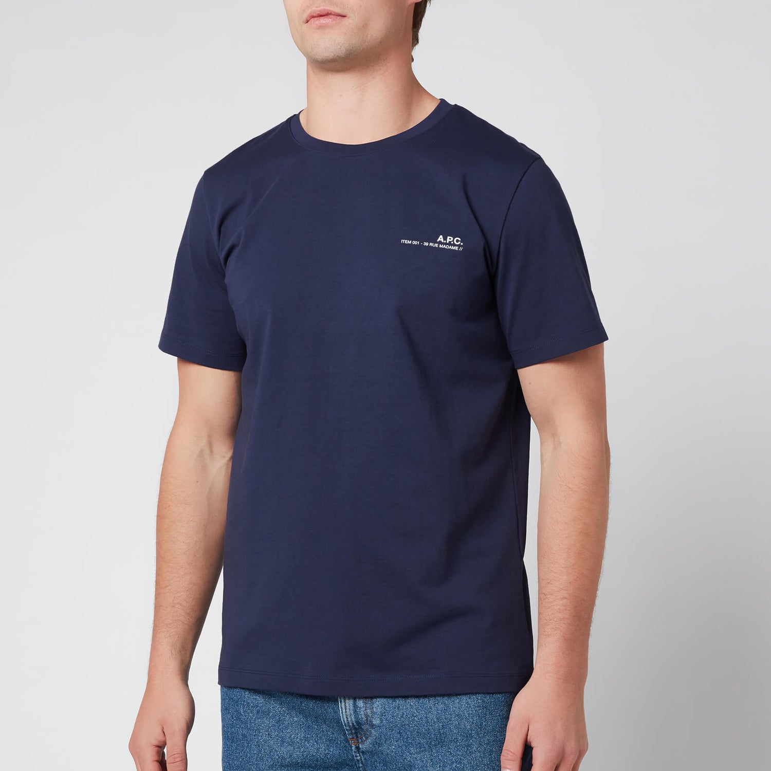 A.P.C. Men's Item T-Shirt - Dark Navy - S