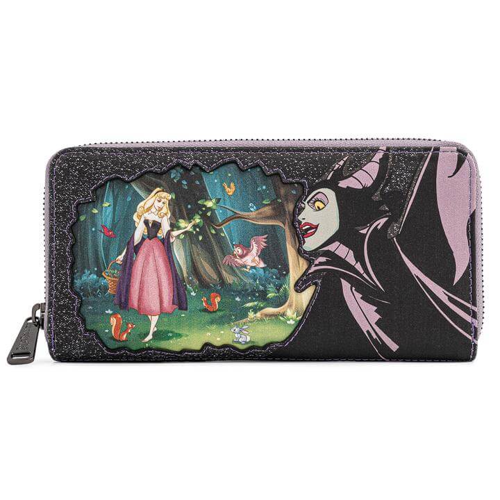 Loungefly Disney Villains Scene Maleficent Sleeping Beauty Zip Around Wallet