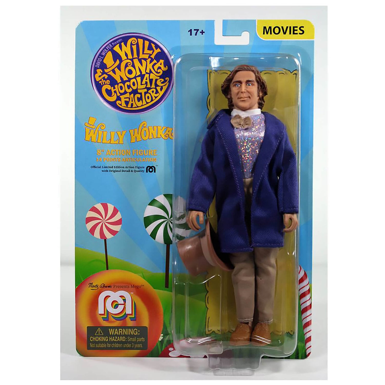 Mego 20 cm Figur - Willy Wonka und die Schokoladenfabrik (Gene Wilder)