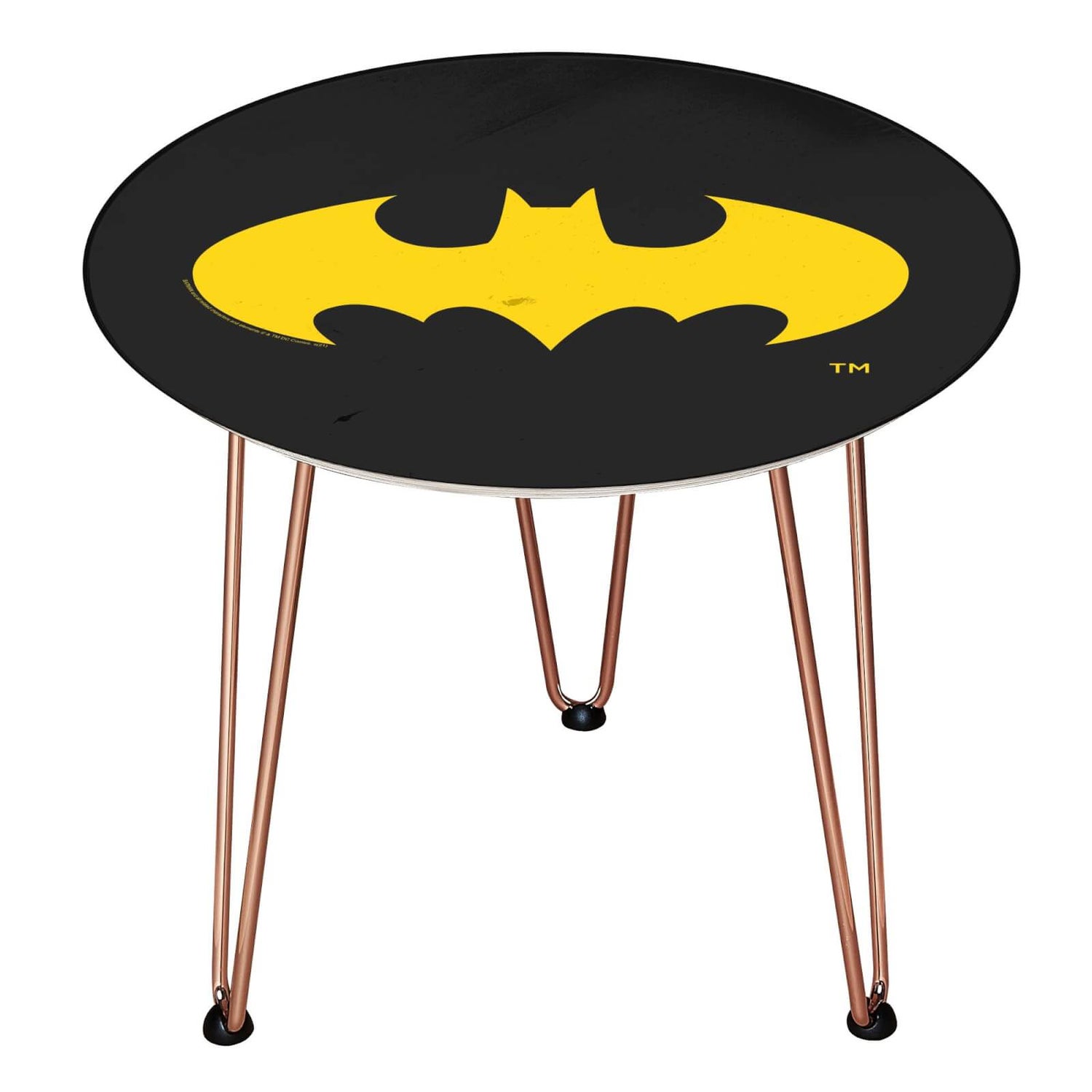 Decorsome x DC Batman Wooden Side Table - Rose gold