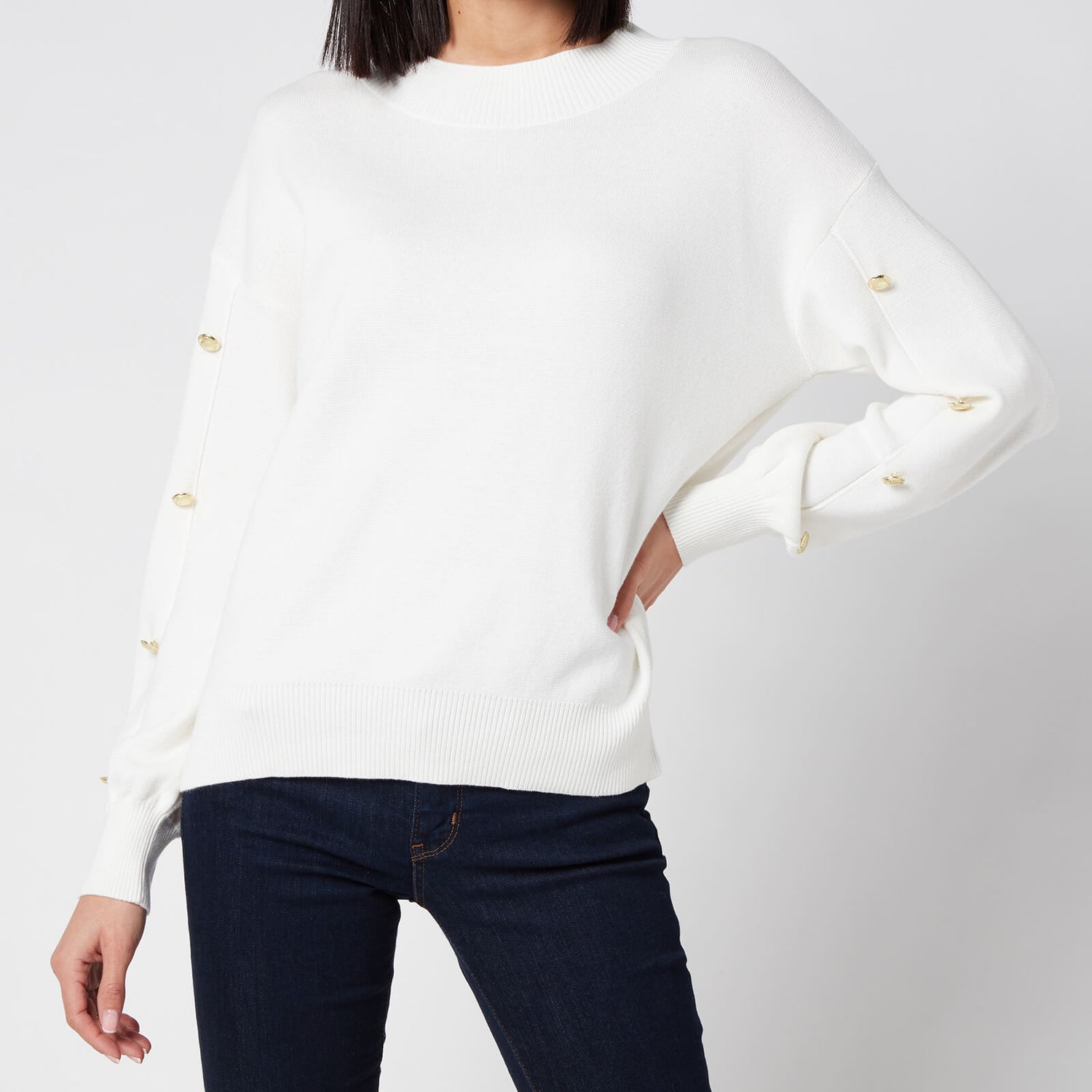 Barbour International Women's Drifting Knitted Jumper - Off White