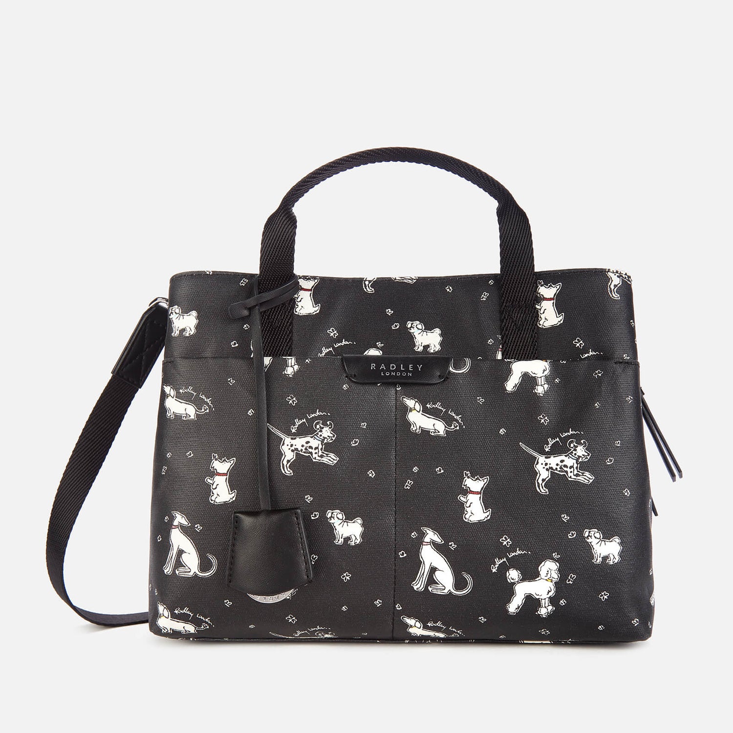 Radley Women's Maple Cross Fun Pups Medium Ziptop Multiway Bag - Black