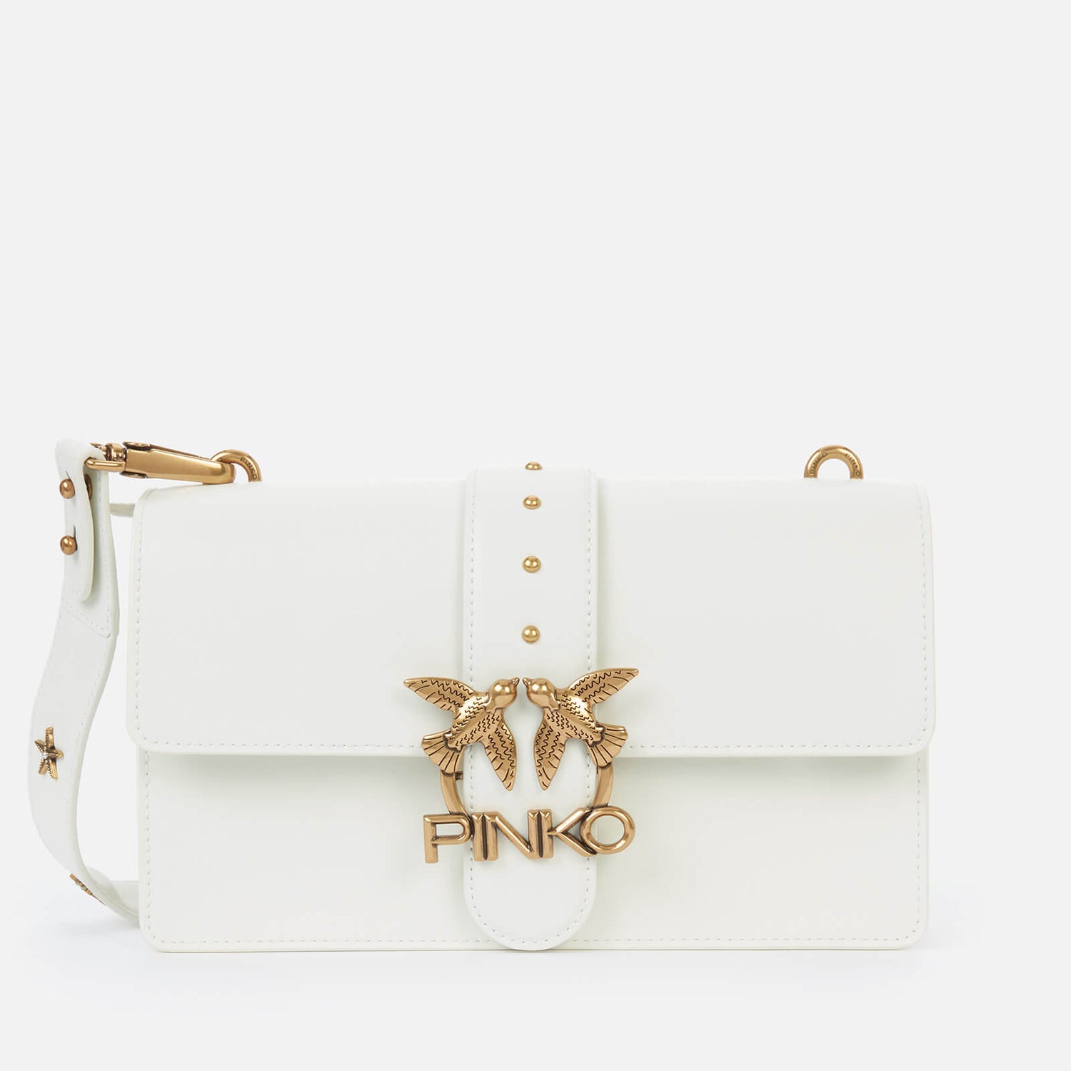 Pinko Women's Love Classic Icon Simply Shoulder Bag - White