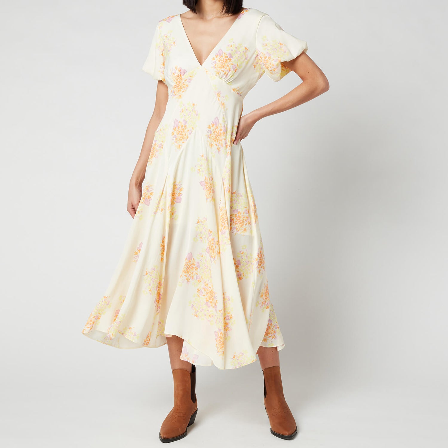 Free People Women's Laura Printed Maxi Dress - Tea Combo