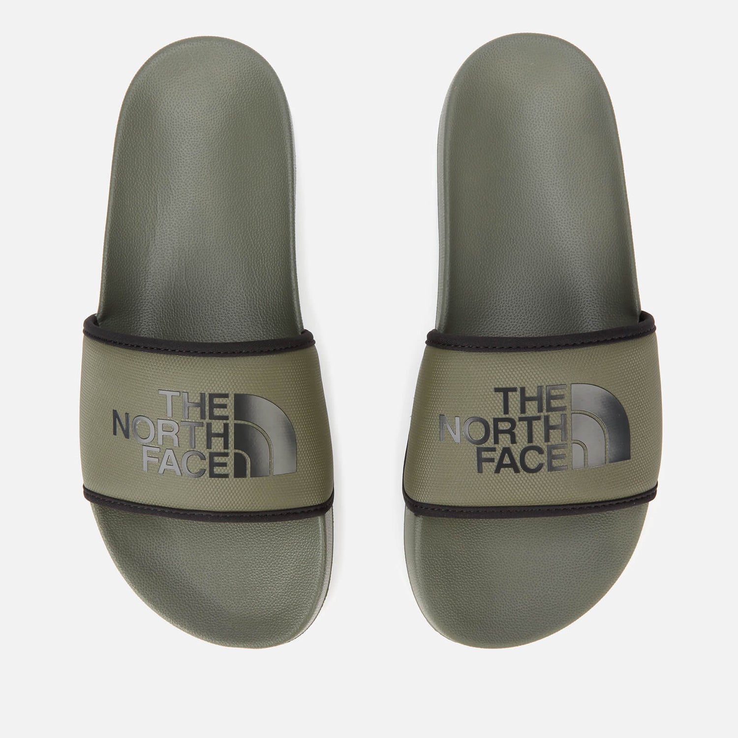 north face sliders black