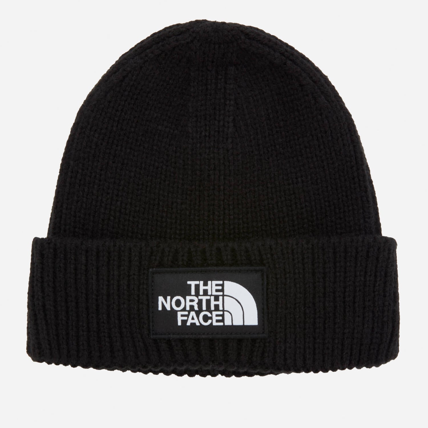 The North Face Logo Box Cuffed Beanie - TNF Black