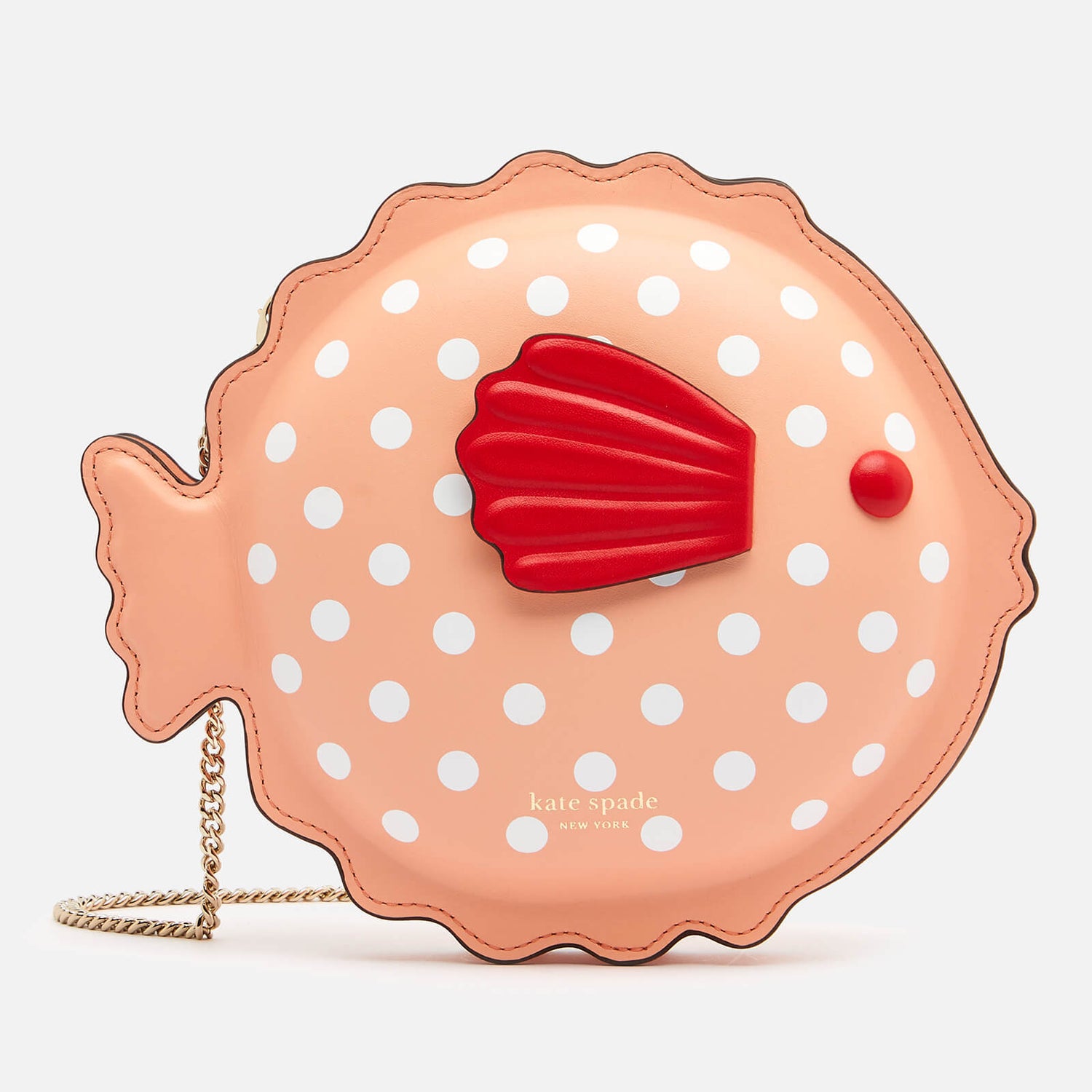 Kate Spade New York Women's Puffy Puffer Fish Cross Body Bag - Guava Juice