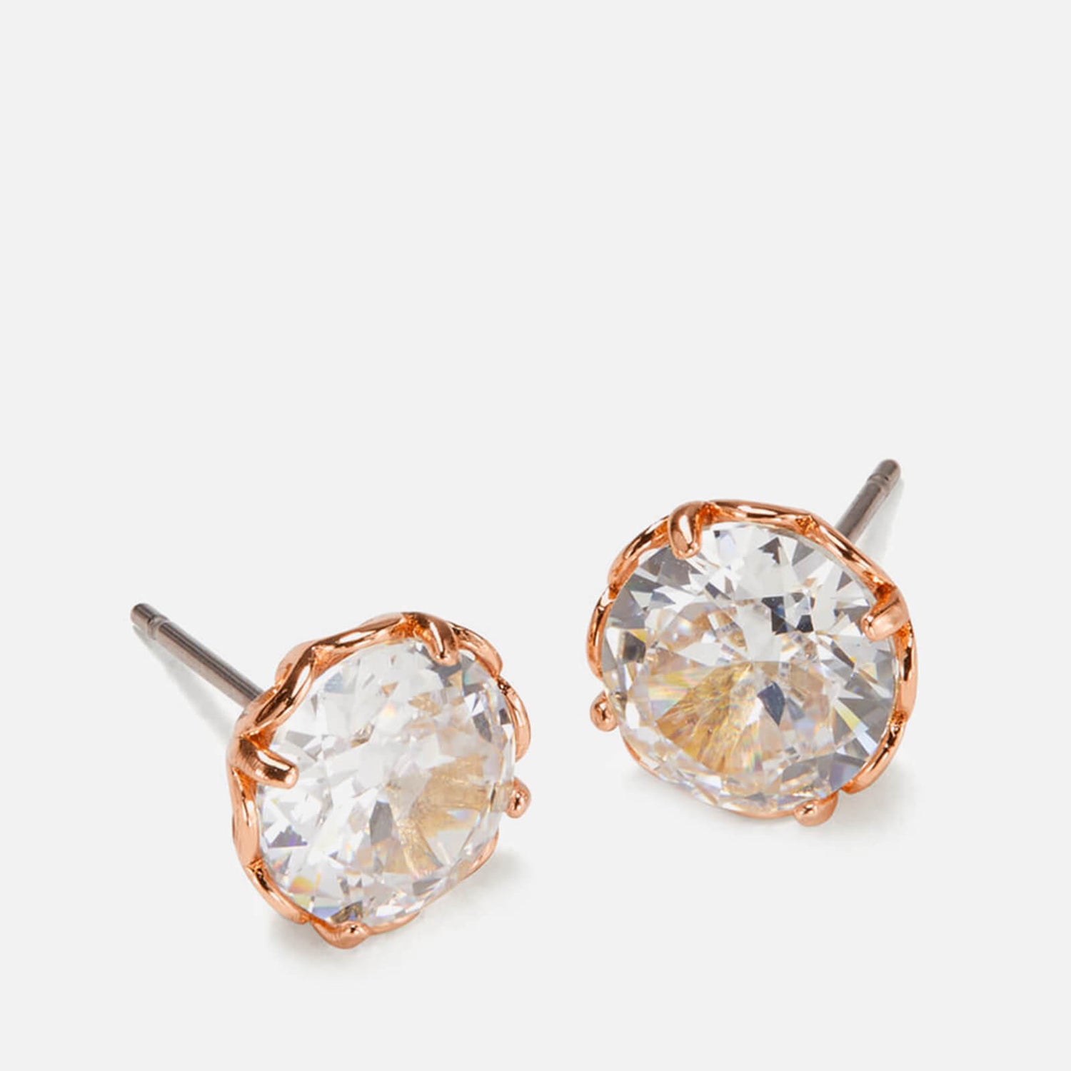 Kate Spade New York Women's Round Earrings - Clear/Rose Gold 0
