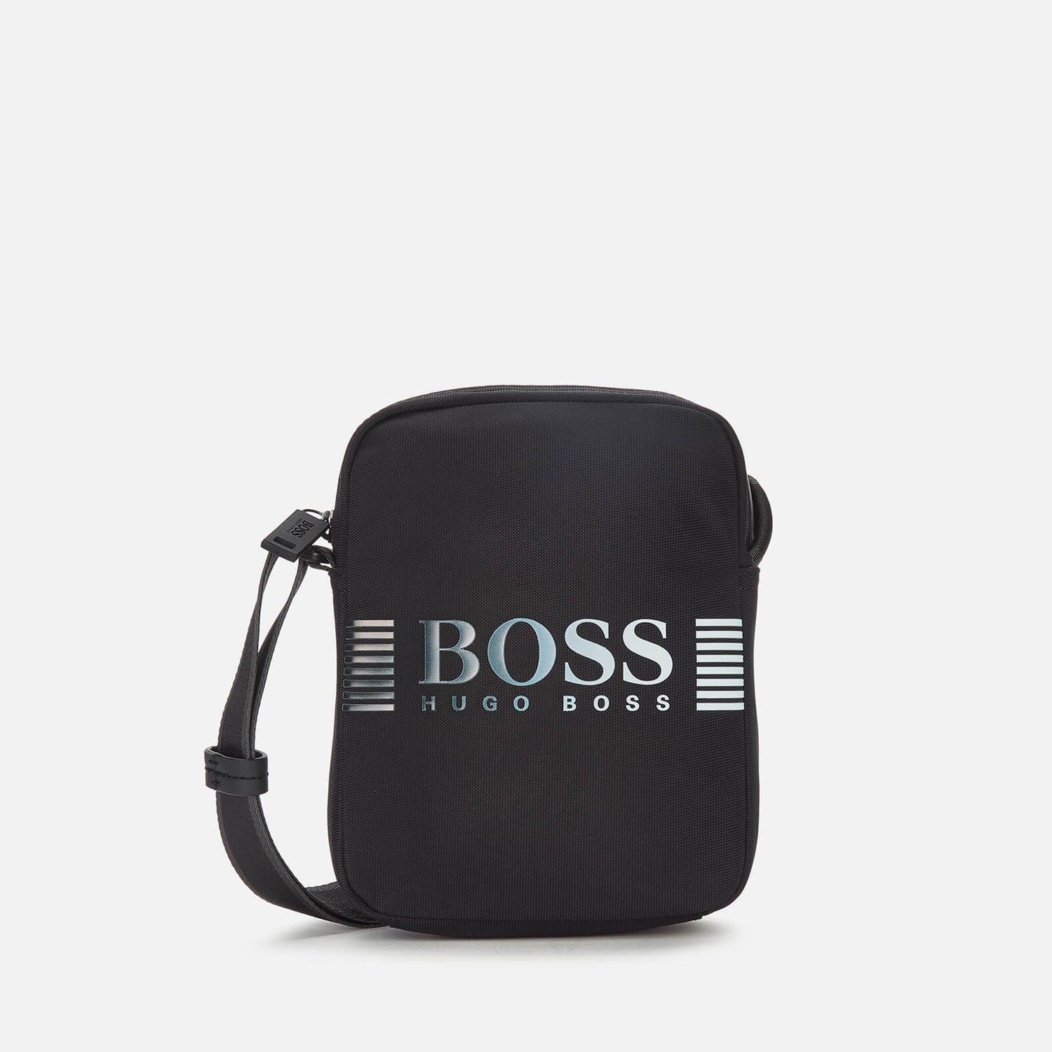 BOSS Business Men's Recycled Nylon Messenger Bag - Black