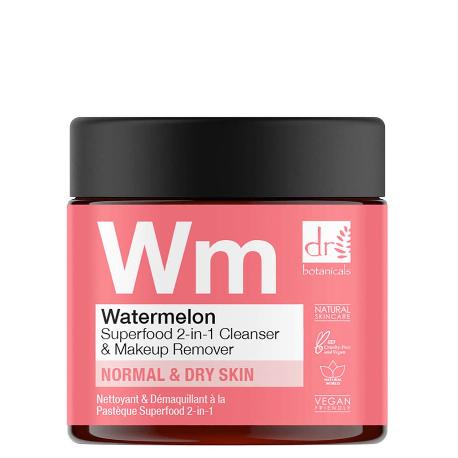 Dr Botanicals Watermelon Superfood 2-in-1 Cleanser and Makeup Remover 60ml