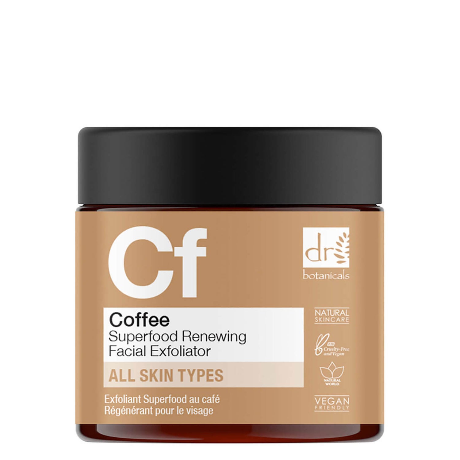 Dr Botanicals Coffee Superfood Renewing Facial Exfoliator 60ml