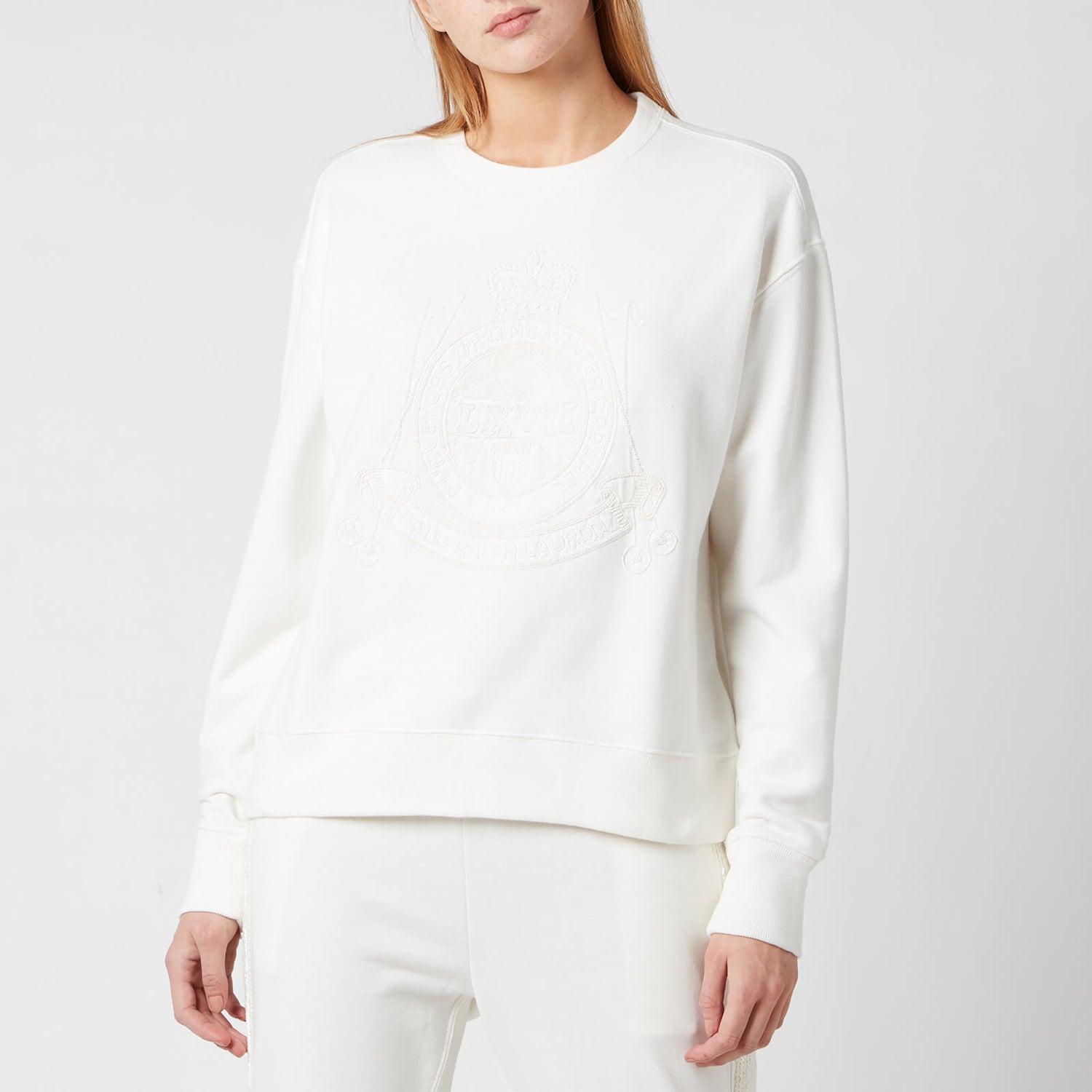 Polo Ralph Lauren Women's Crest Logo Sweatshirt - Deckwash White