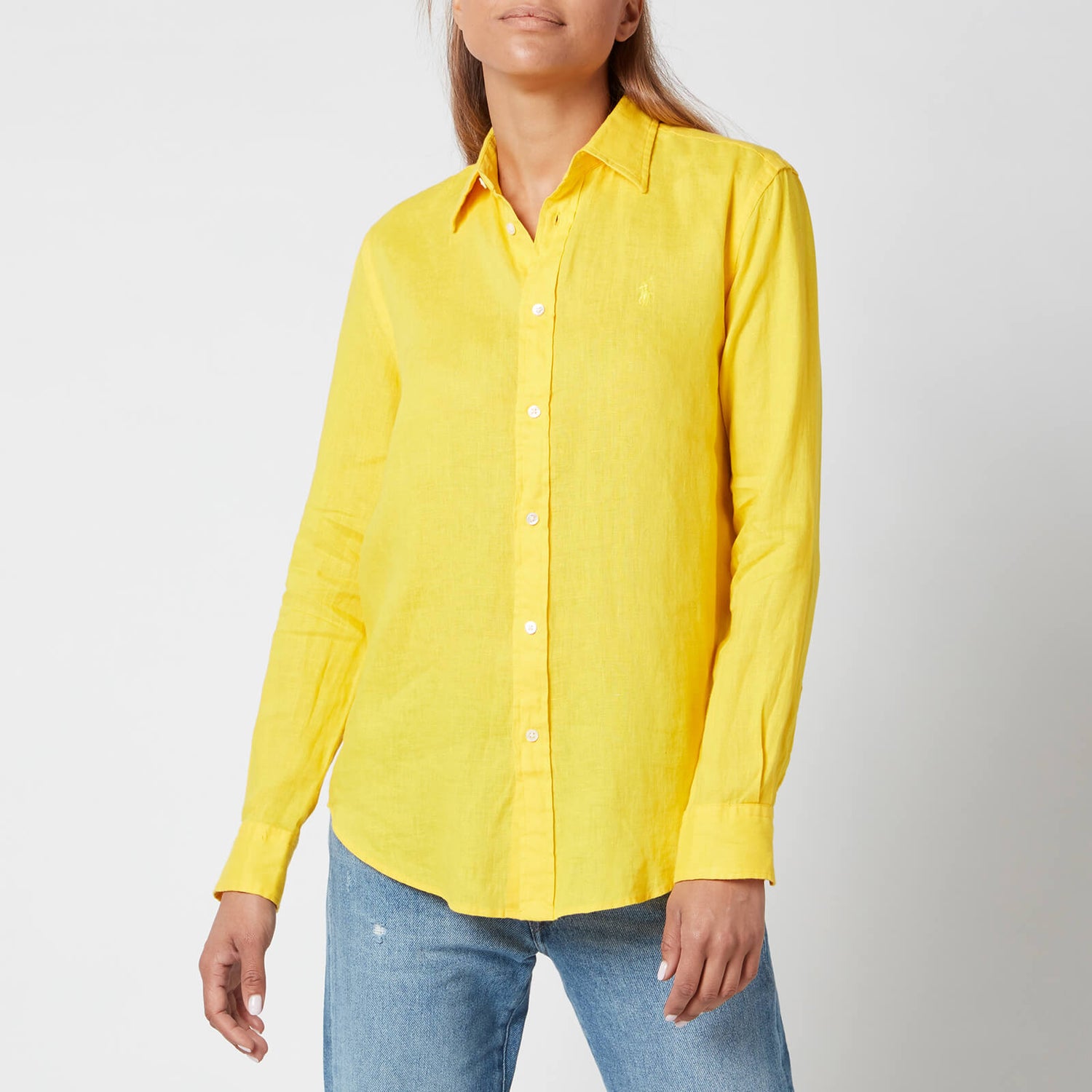 Polo Ralph Lauren Women's Logo Relaxed Shirt - University Yellow