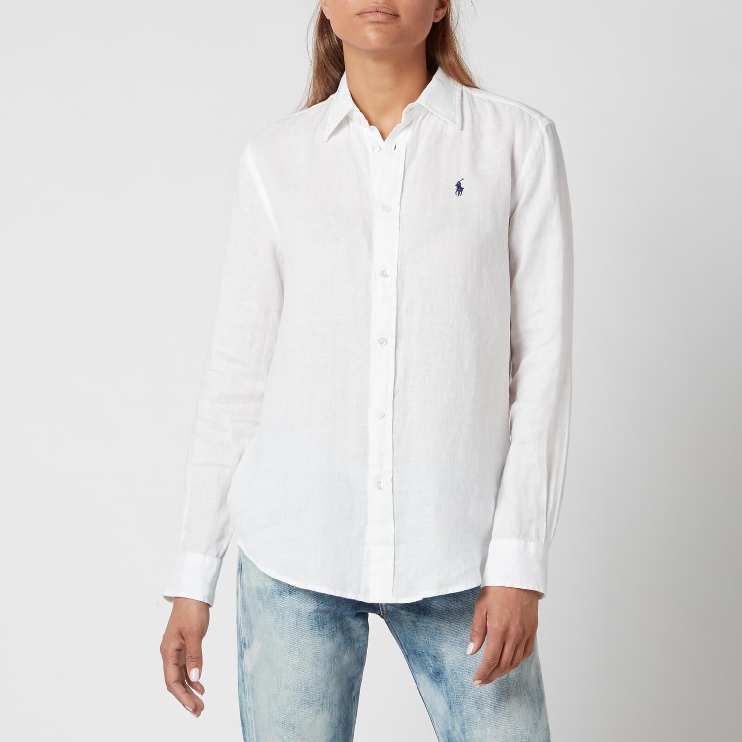 Polo Ralph Lauren Women's Logo Relaxed Shirt - White