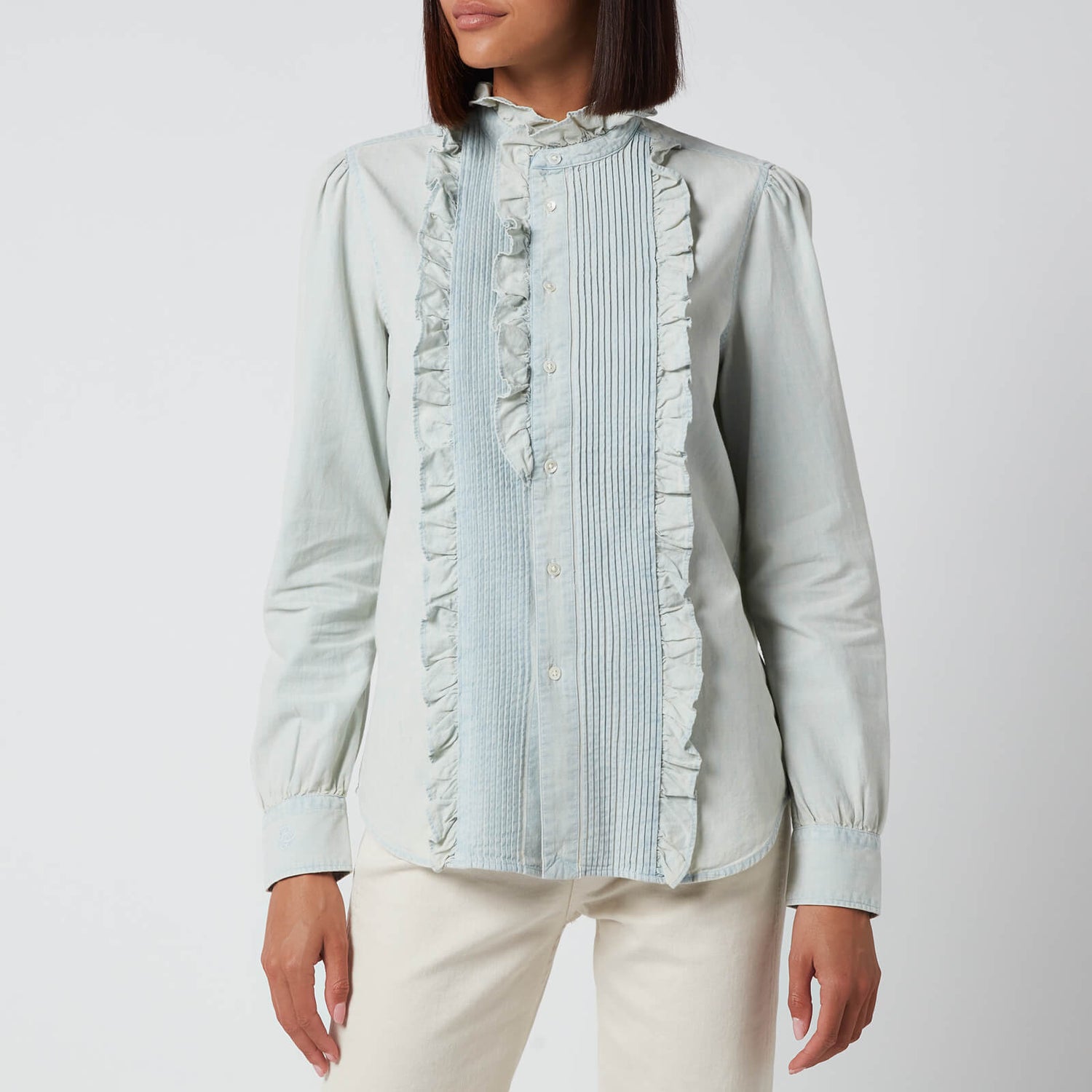 Polo Ralph Lauren Women's Denim Frill Shirt - Chambray