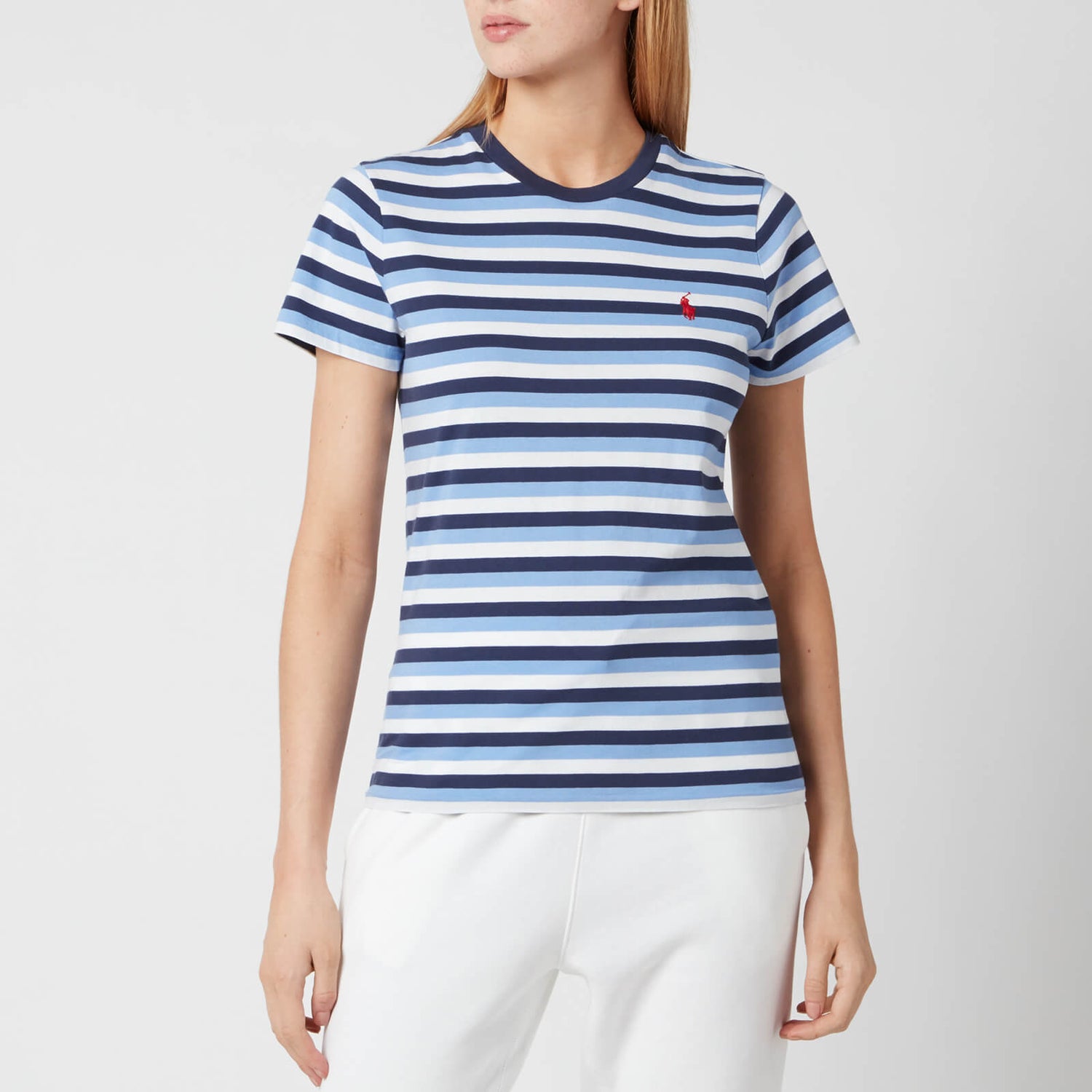 Polo Ralph Lauren Women's Stripe Short Sleeve T-Shirt - Blue/Navy/White