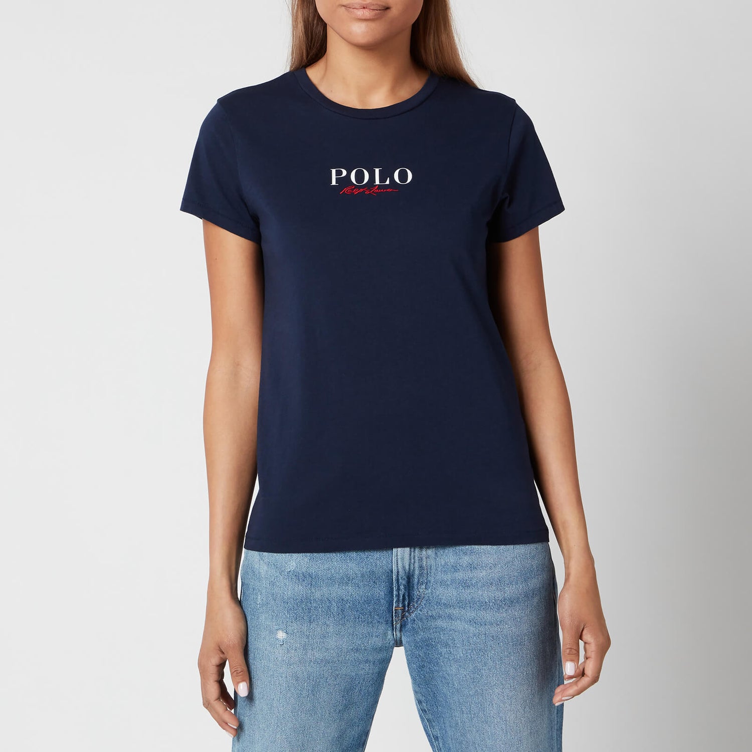 Polo Ralph Lauren Women's Small Logo Polo T-Shirt - Cruise Navy
