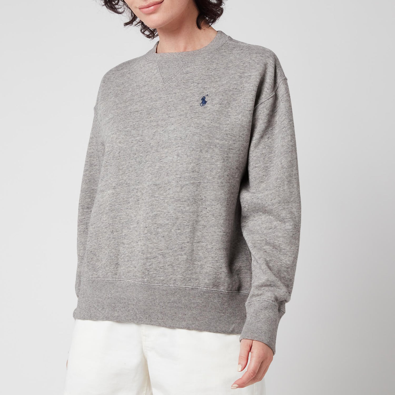 Polo Ralph Lauren Women's Long Sleeve Sweatshirt - Dark Vintage Heather - M